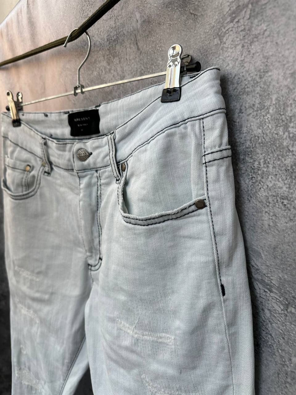 Other Represent Repaired Denim Ice Jeans Distressed Pants Italy Size 32" / US 10 / IT 46 - 6 Thumbnail
