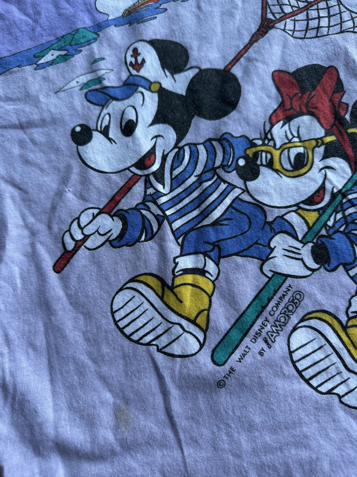 Disney 90s🚨RARE WALD DISNEY MICKEY MOUSE BIG LOGO MADE IN ITALY Size S / US 4 / IT 40 - 5 Thumbnail