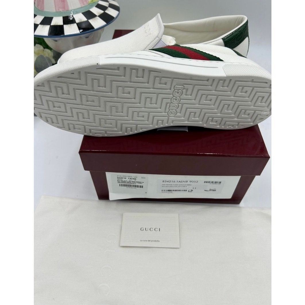 Gucci Men's Gucci ace slip on sneakers size 11 fits 11.5 US Size US 11.5 / EU 44-45 - 10 Thumbnail