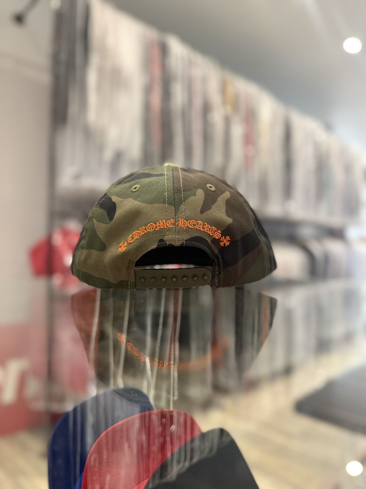 Chrome Hearts Chrome Hearts CH Baseball Hat Camo Size ONE SIZE - 2 Thumbnail