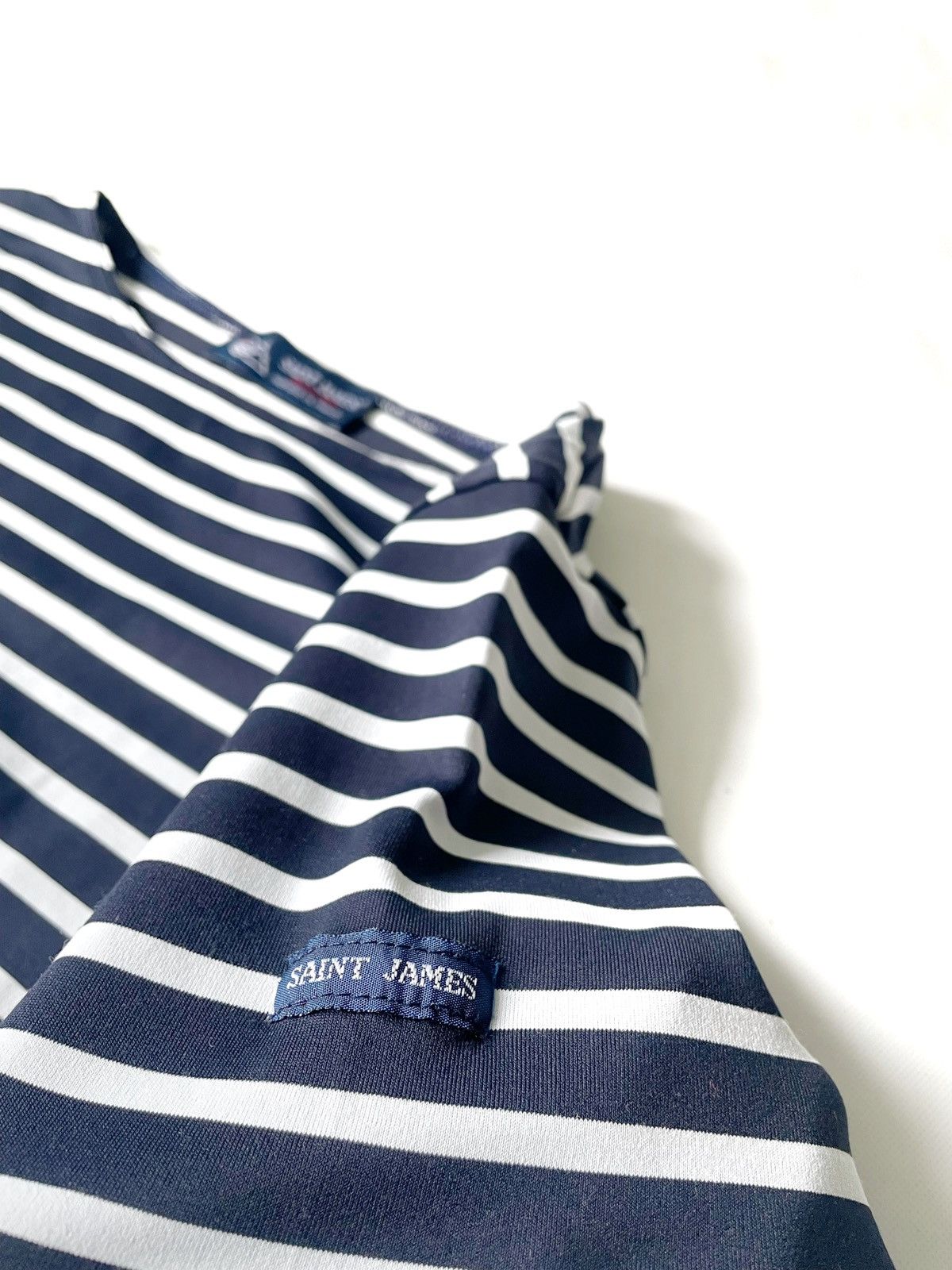 Designer × Saint James Saint James Women Blue & White Long Sleeve Size S France Size S / US 4 / IT 40 - 8 Thumbnail