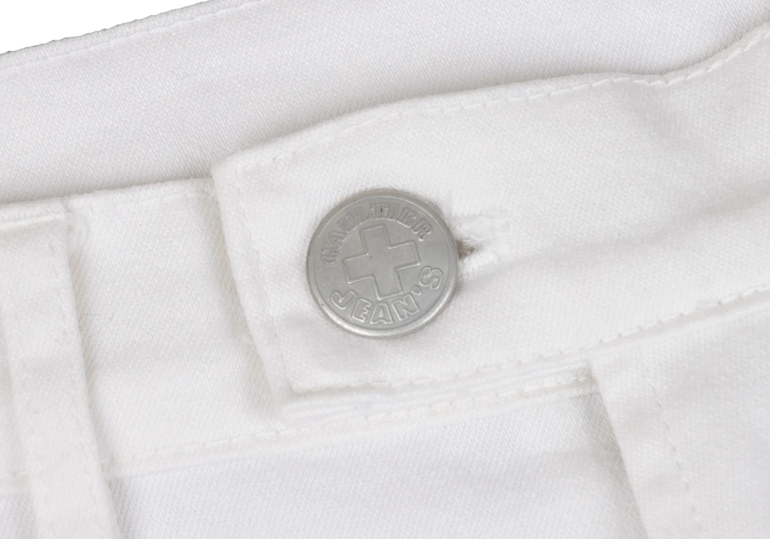 Jean Paul Gaultier Trompe L'Oeil Cotton Stretch Pants in White Size US 32 / EU 48 - 3 Thumbnail