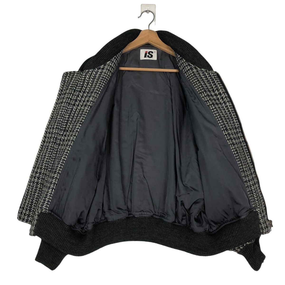 Issey Miyake 🔥VINTAGE 80’s WOOL HERRINGBONE BOMBER JACKET ISSEY MIYAKE Size US M / EU 48-50 / 2 - 15 Thumbnail