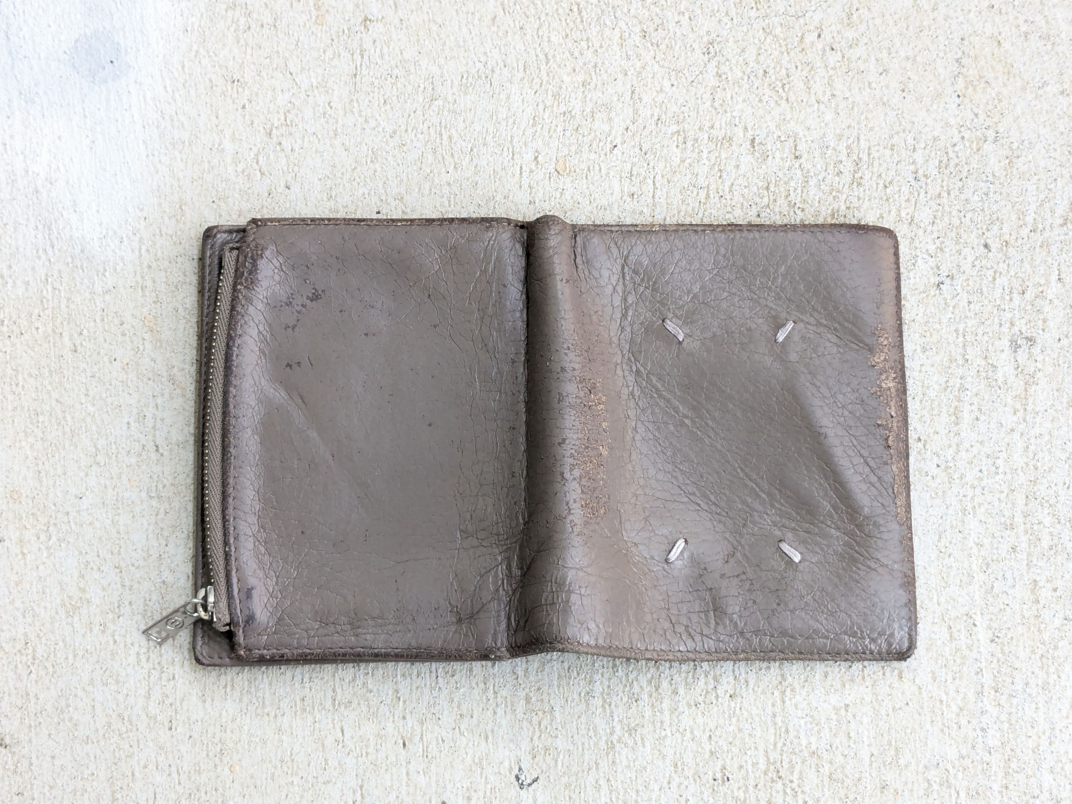Maison Margiela Maison Margiela Cardholder Wallet Gray Leather Slim Size ONE SIZE - 7 Thumbnail
