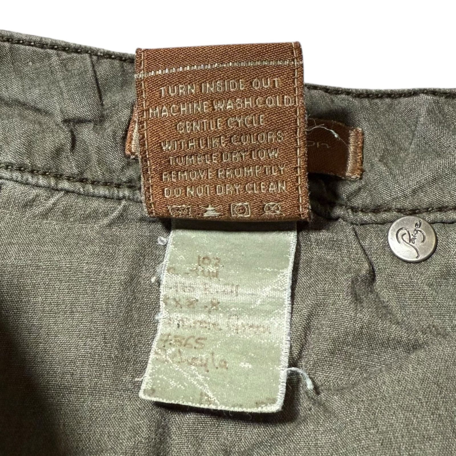 Paige Paige Laurel Canyon Jeans Bootcut Low Rise Green Size 28 Size 31" - 5 Thumbnail