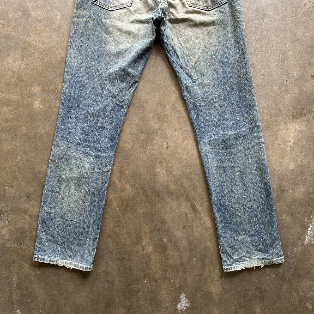 Japanese Brand W34 🔥 Vtg Wrangler Faded Distressed Sick Denim Jean Pant Size US 34 / EU 50 - 10 Thumbnail