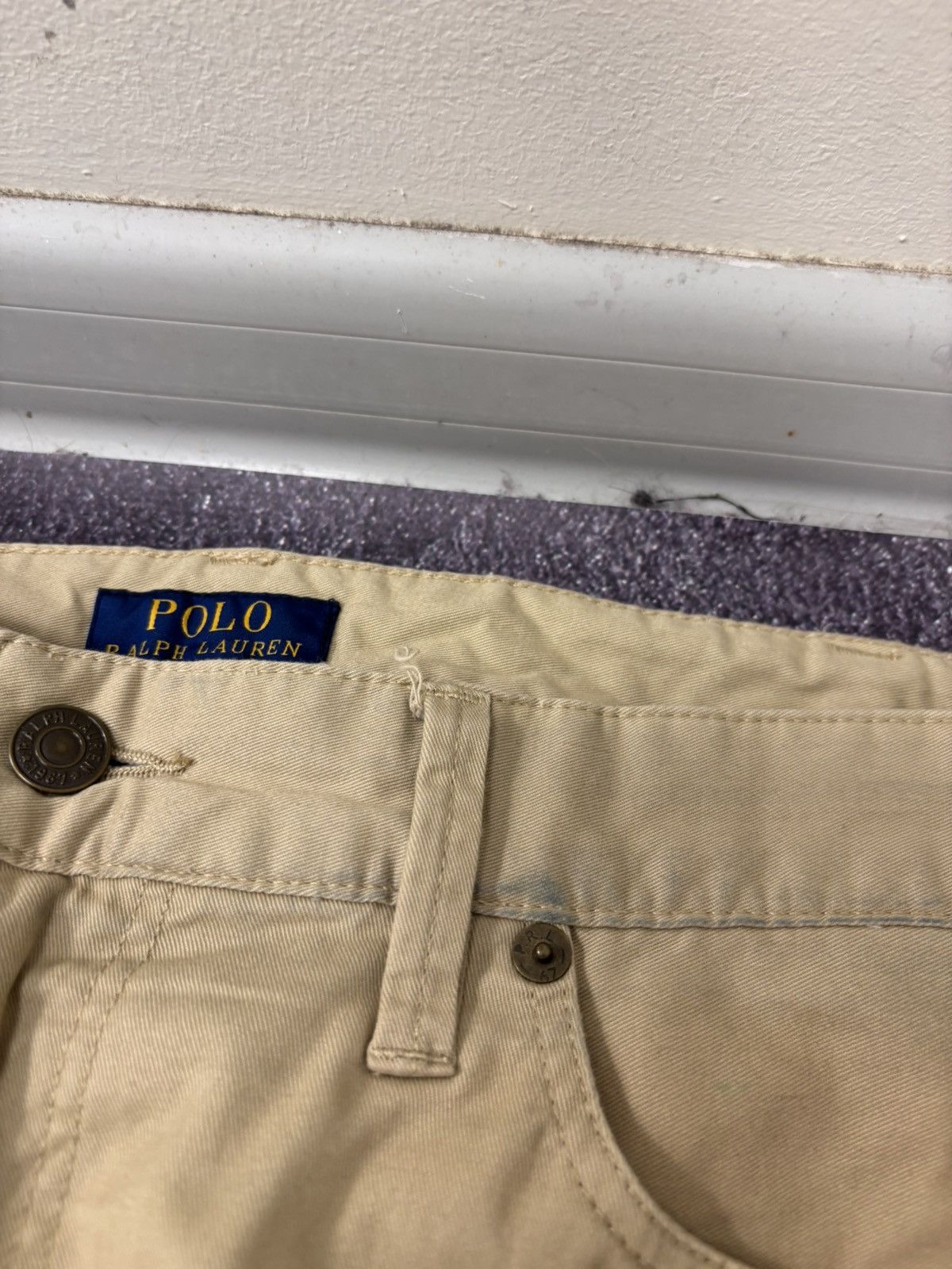 Polo Ralph Lauren Polo Ralph Lauren Men’s Beige Stretch Chino Pants Trousers Size US 36 / EU 52 - 9 Thumbnail