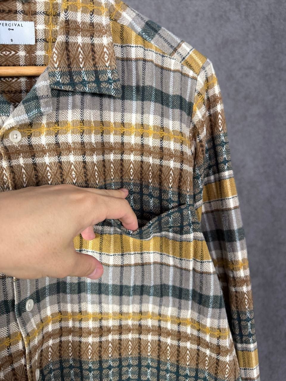 Percival Percival designer flannel shirt Size US S / EU 44-46 / 1 - 4 Thumbnail