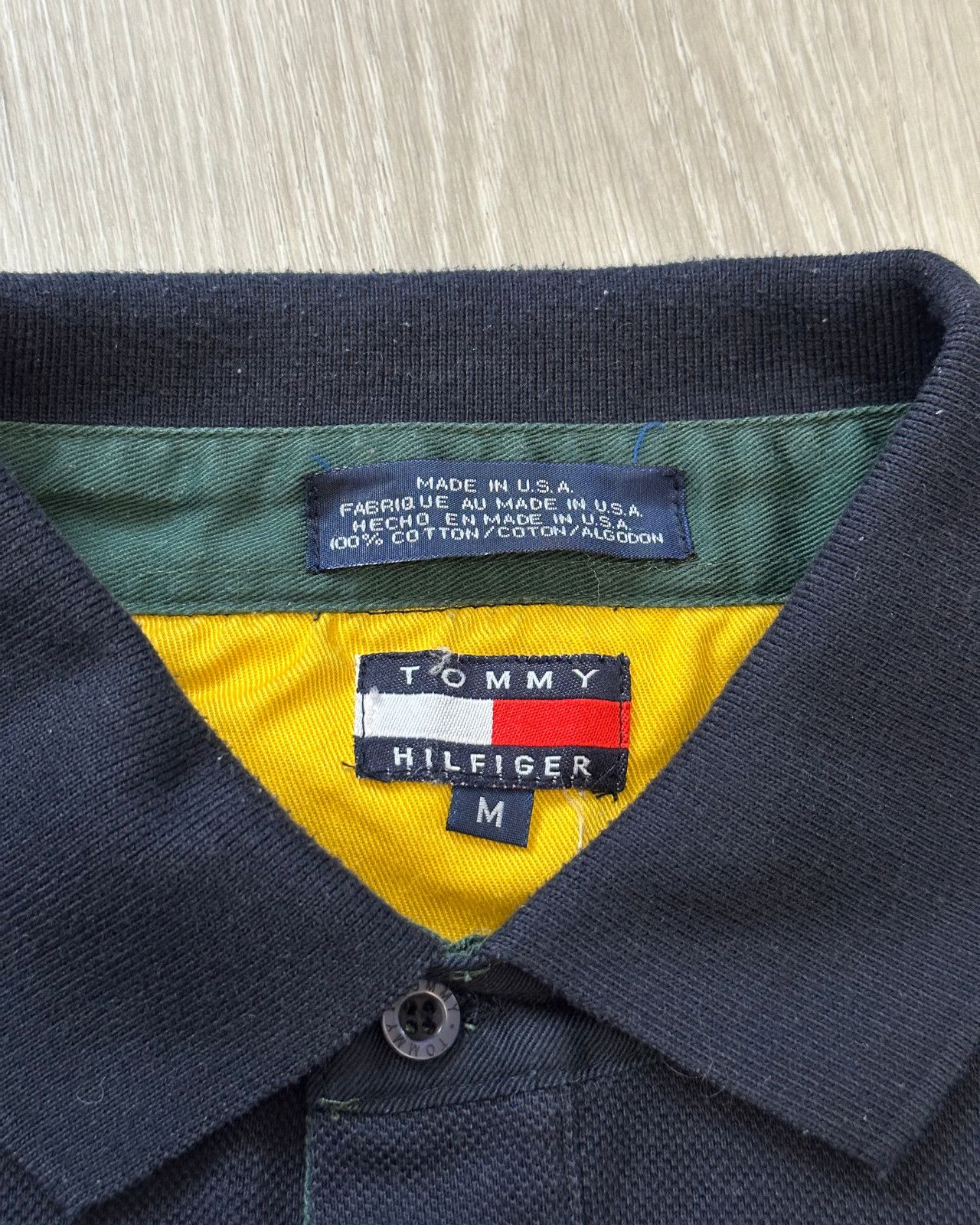 Tommy Hilfiger Vintage Tommy Hilfiger Navy Blue Polo T-Shirt - Size Medium Size US M / EU 48-50 / 2 - 7 Thumbnail