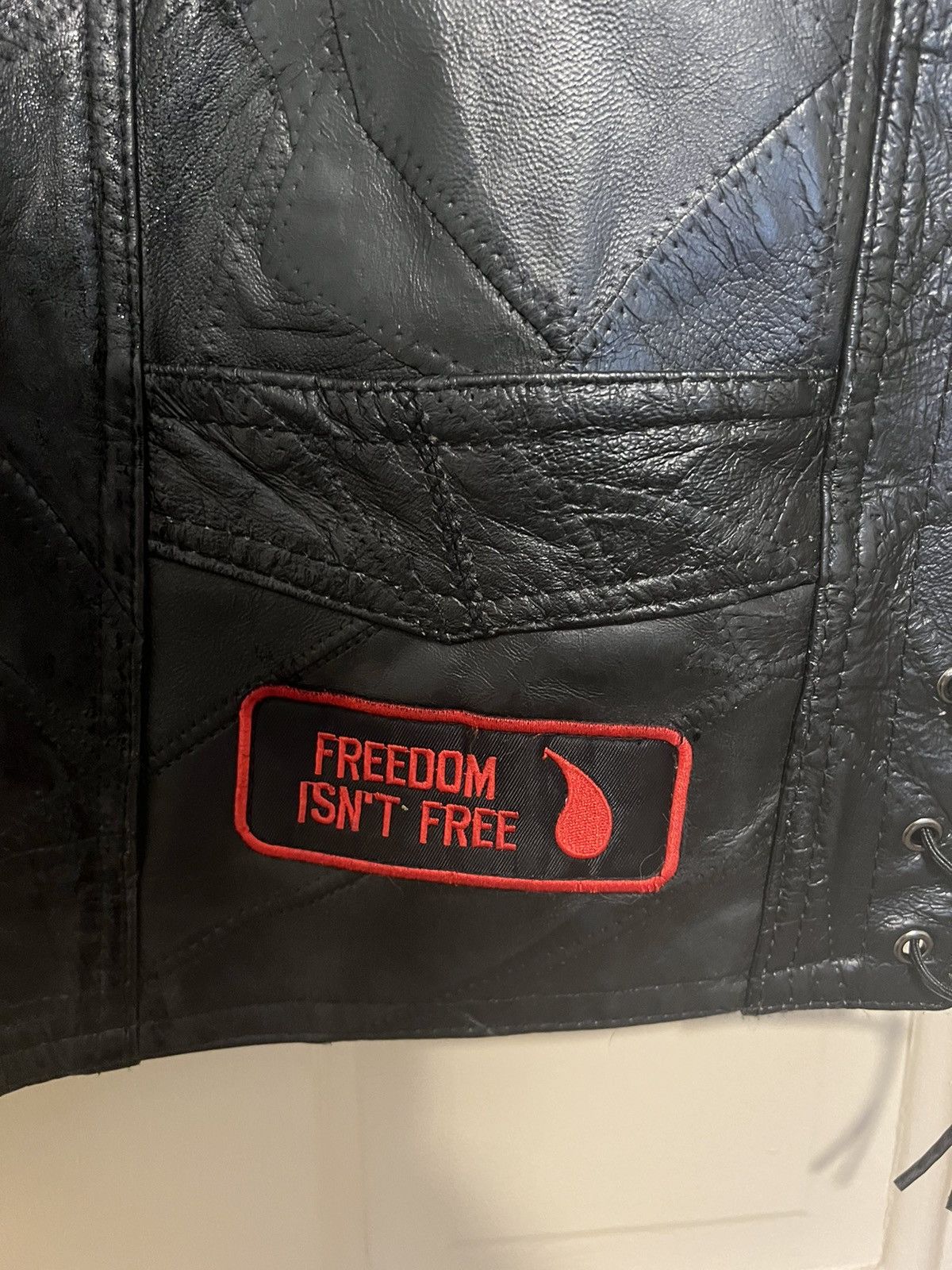Harley Davidson Vintage Patchwork Biker Leather Vest Size US XL / EU 56 / 4 - 6 Thumbnail