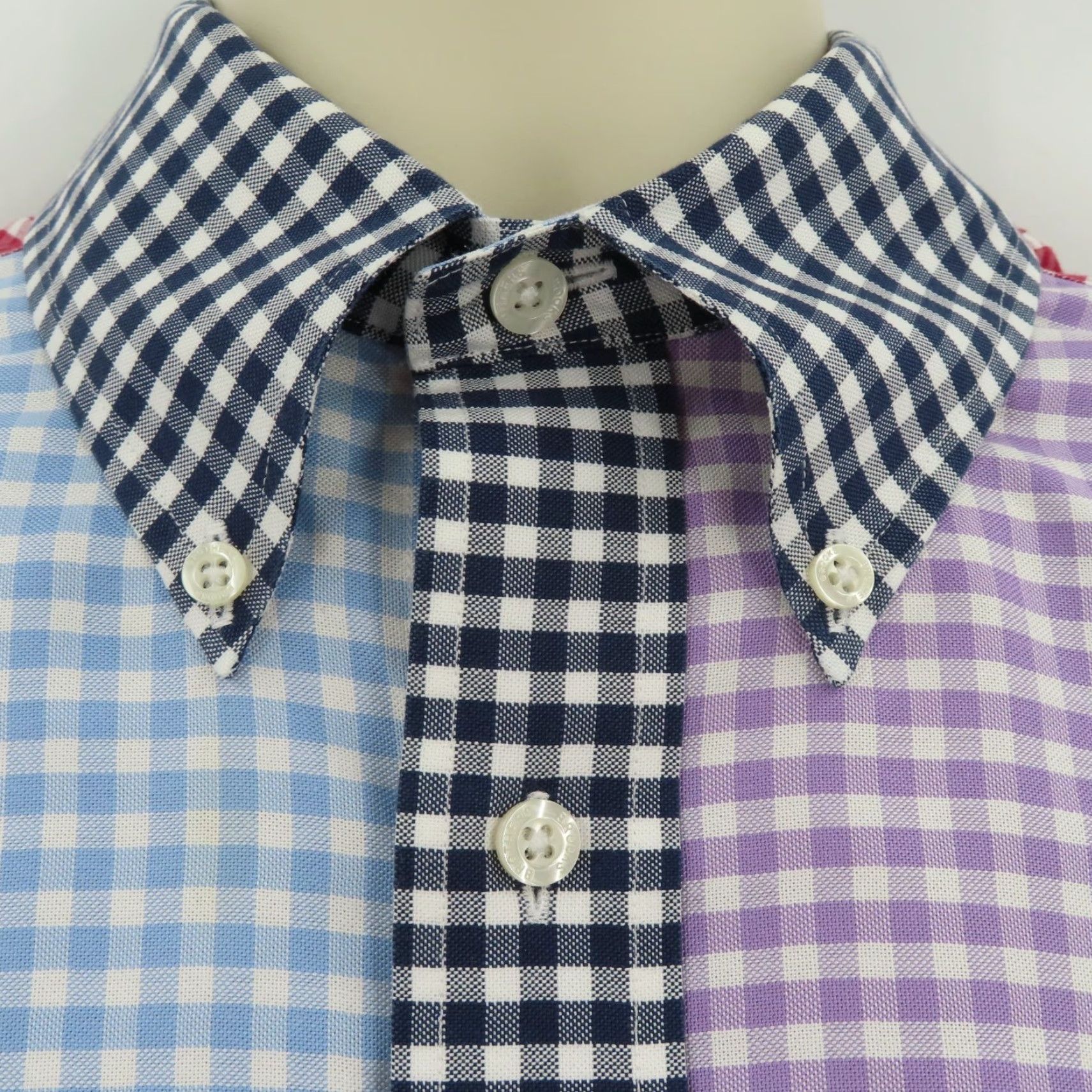 Brooks Brothers Brooks Brothers Button-Up Shirt Medium Regular Colorblock Gingham Long Sleeve Size US M / EU 48-50 / 2 - 3 Thumbnail