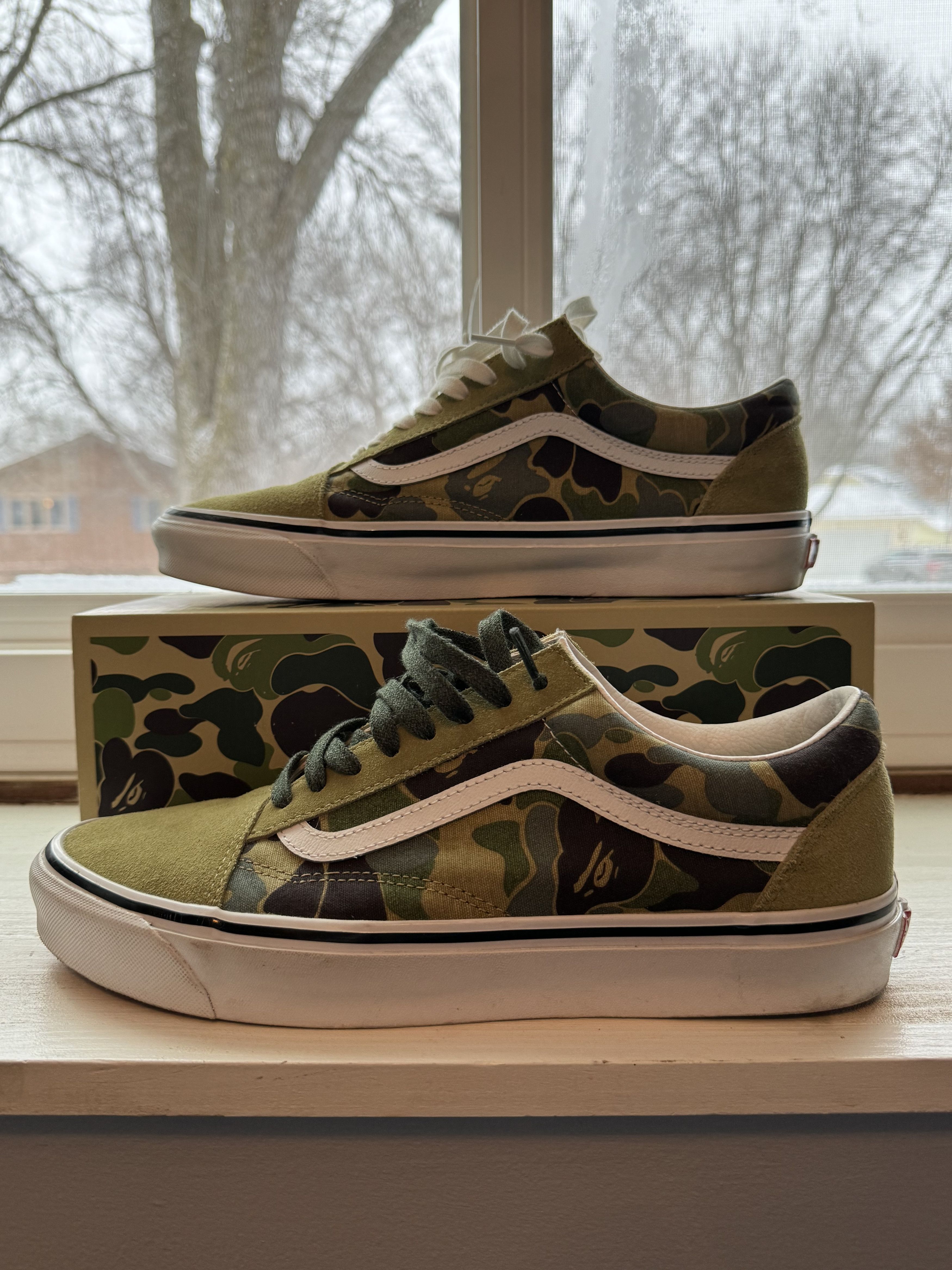 image of Bape Old Skool Abc Camo Shoes in Bape Abc Camo, Men's (Size 11.5)