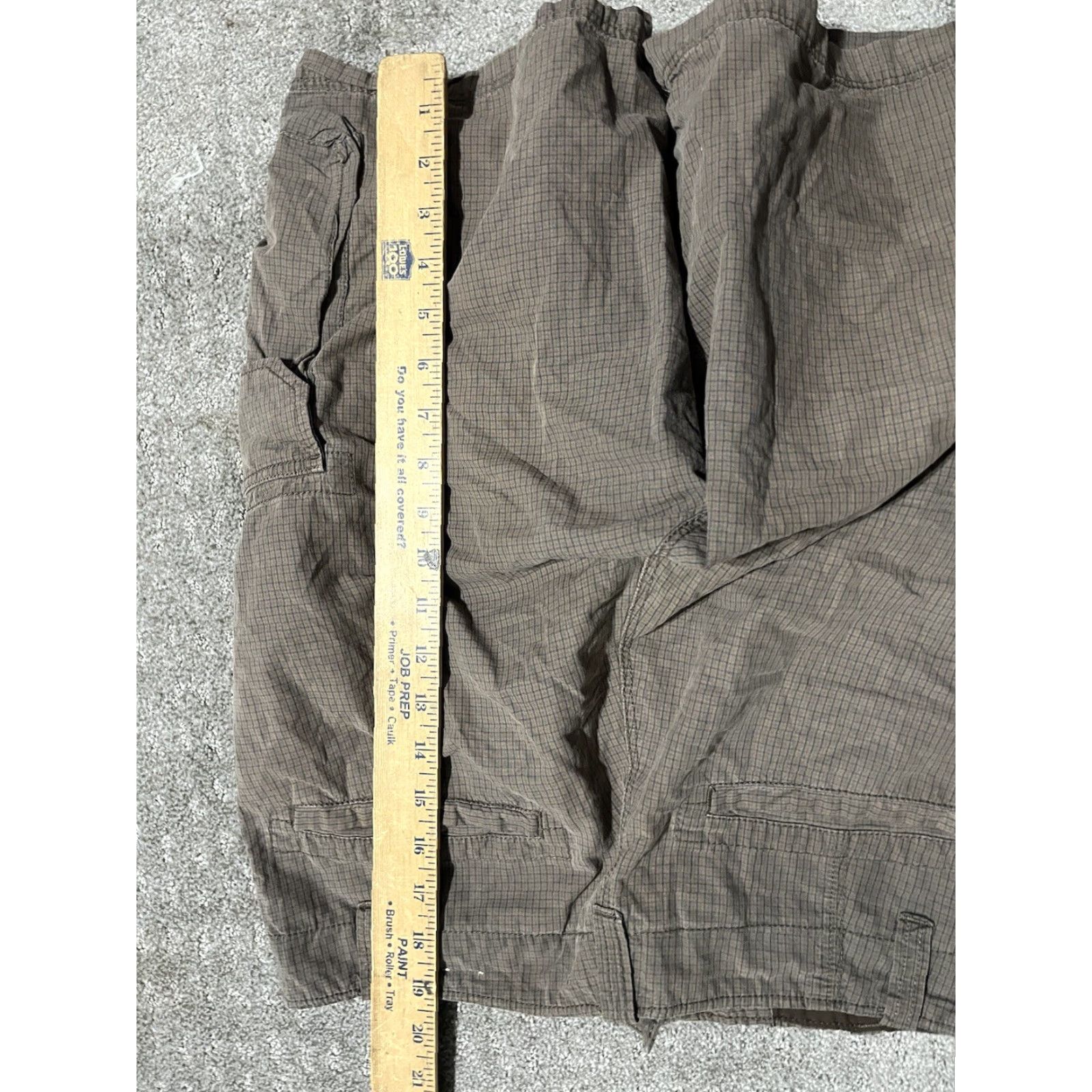 J.Crew J.CREW Cargo Shorts Brown Plaid Gingham 30 Men Size 30 Brown Cargo Shirts? Size US 30 / EU 46 - 5 Thumbnail