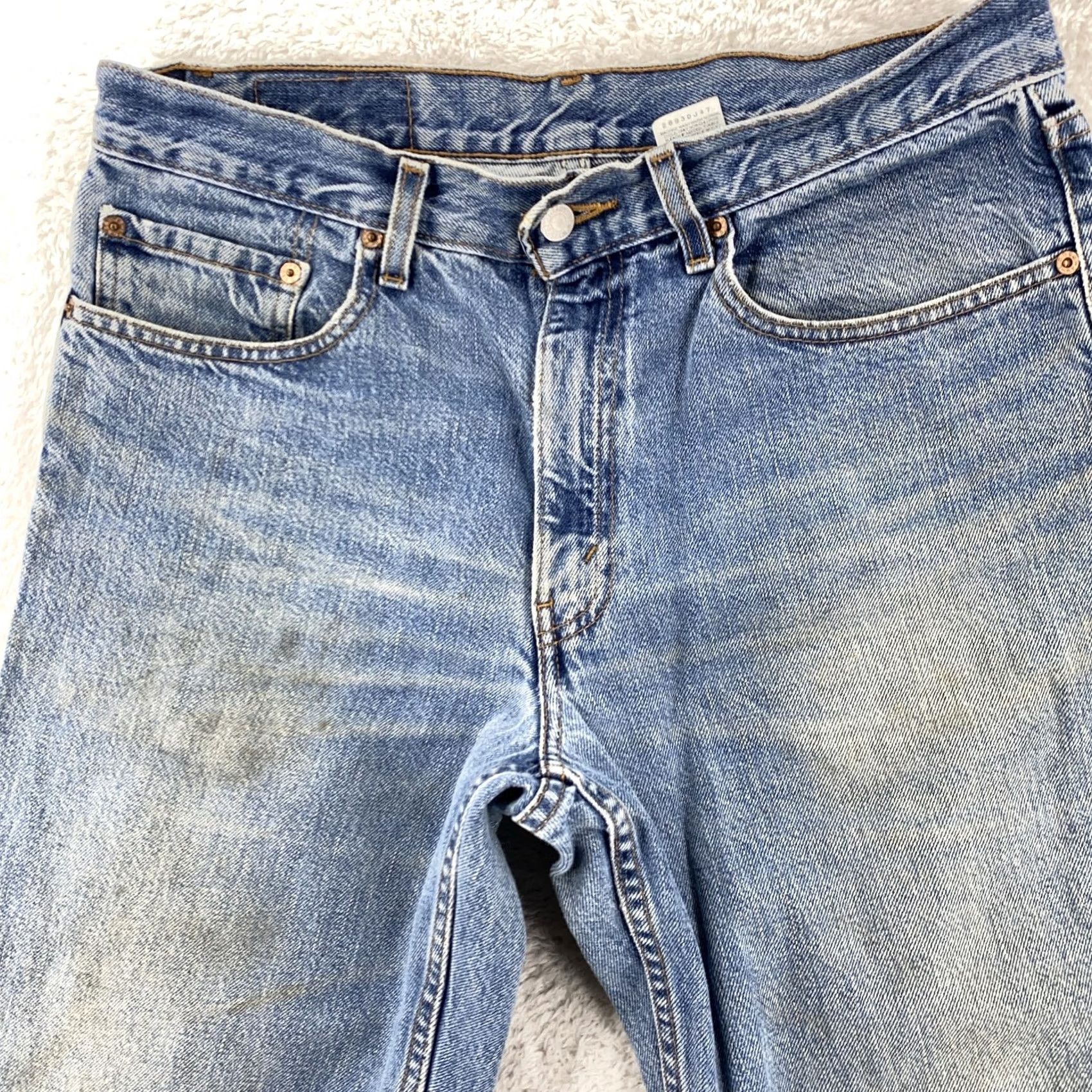 Levi's Levi's 550 Jeans Mens 30x30 Distressed Relaxed Tapered Denim 90s Vintage Grunge Pockets - Blue - Regular Fit Accessories Size US 30 / EU 46 - 5 Thumbnail