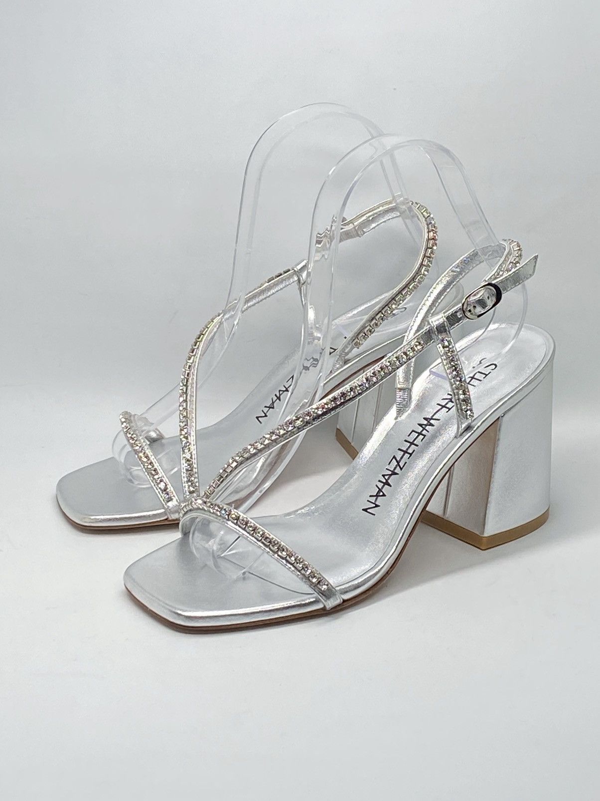 Stuart Weitzman Stuart Weitzman Embellished Metallic Leather Sandals size 6 Size US 6 / IT 36 - 3 Thumbnail