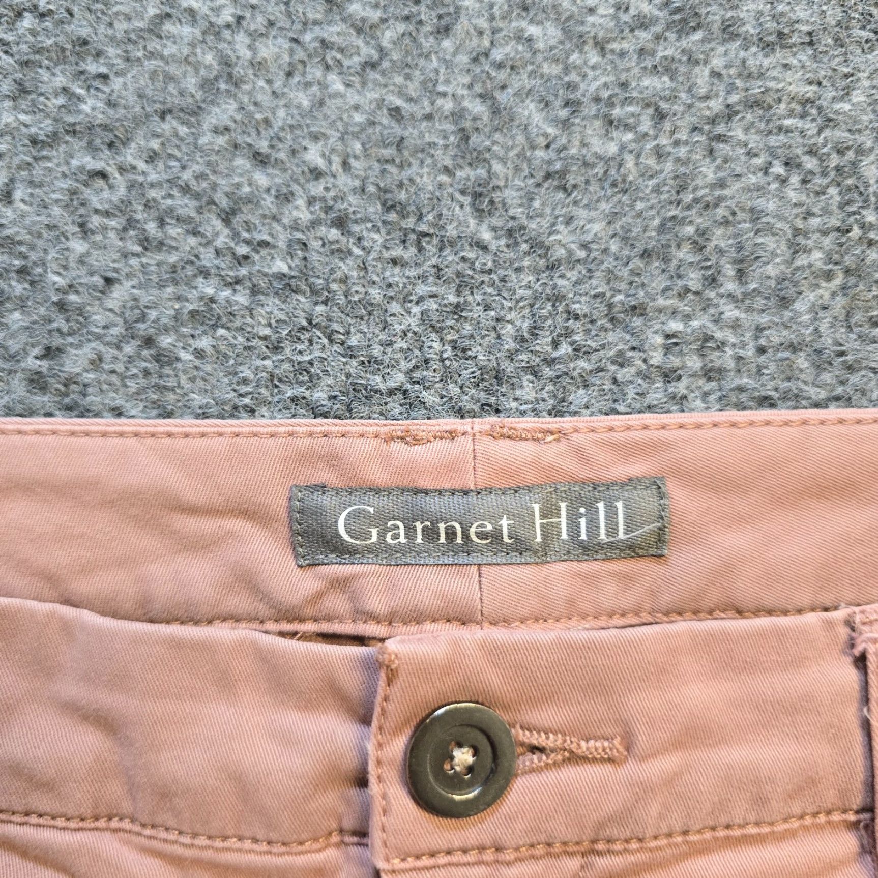 Vintage Garnet Hill Pants Womens Size 8 Pink Embroidered Straight Leg Chino Boho Casual Pants Women Regular Pink Embroidered Straight Leg Chino Boho Casual Size 30" / US 8 / IT 44 - 4 Thumbnail