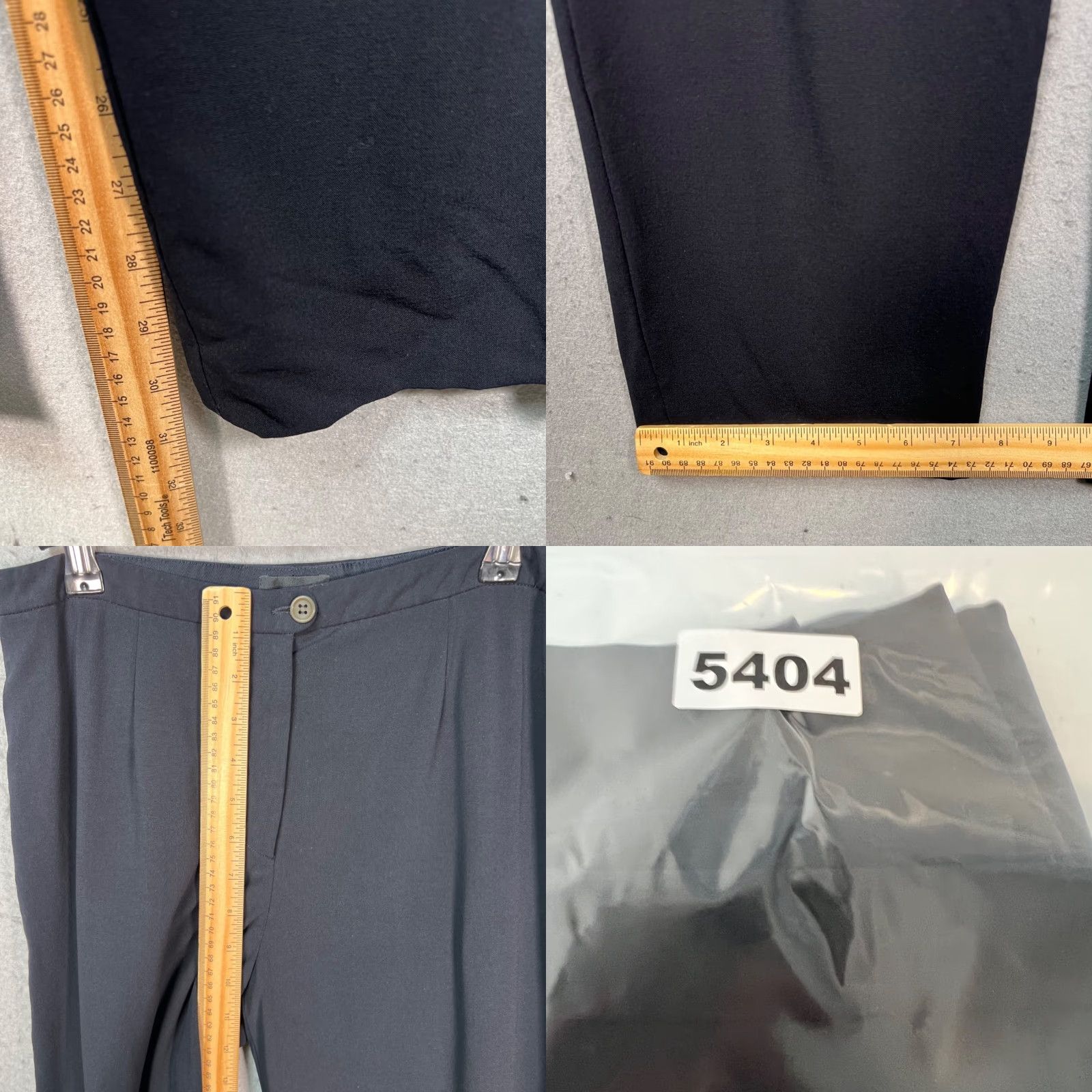 Giorgio Armani Giorgio Armani Womens Size 40 Black Wool-Blend Pleated Pants Made In Italy Size 27" / US 4 / IT 40 - 8 Thumbnail