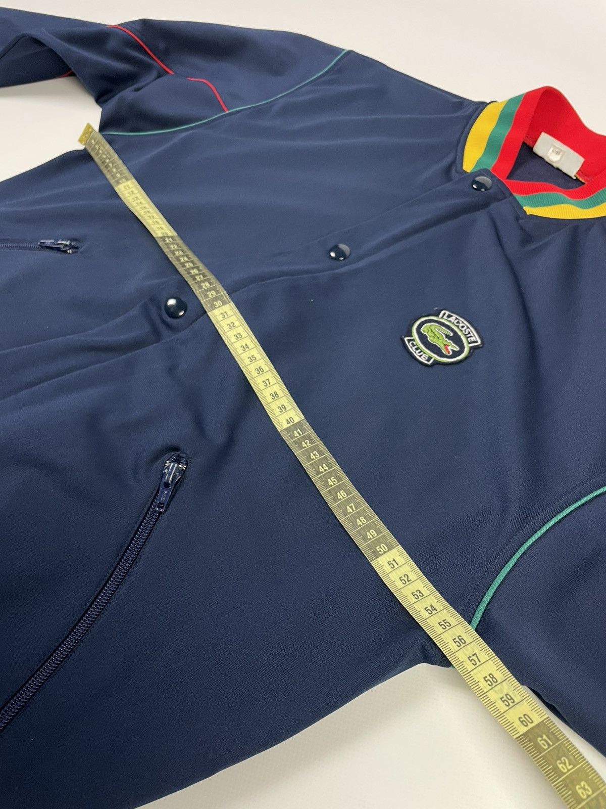 Lacoste Vintage Lacoste Varsity Jacket Size 4 / 180 – Retro Bomber Size US L / EU 52-54 / 3 - 10 Thumbnail