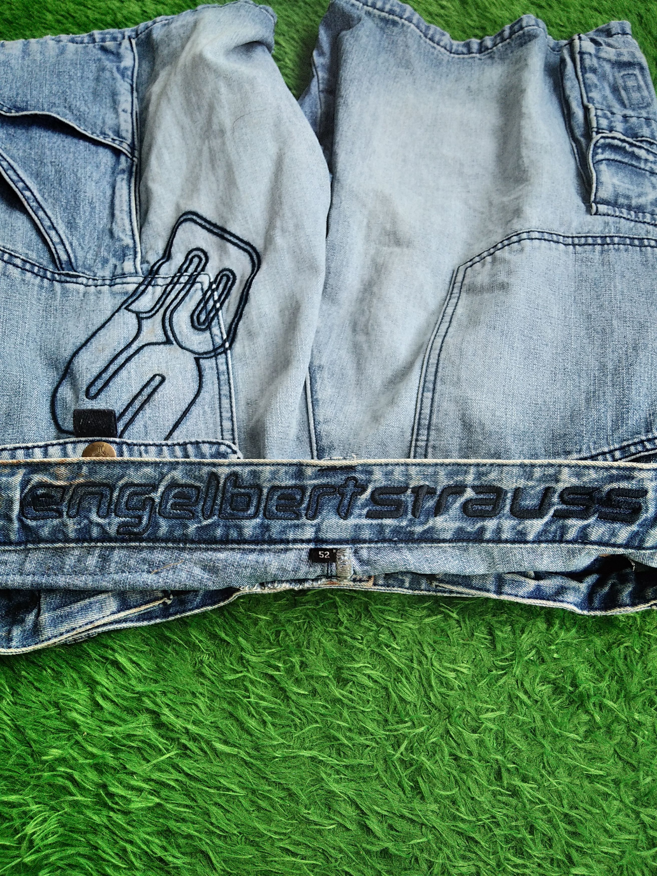 Garment Reproduction of Workers × Vintage Engelbert Strauss Denim Carpenter Multi Pocket Size US 36 / EU 52 - 8 Thumbnail