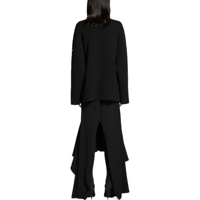 Balenciaga o1mt1gz0226 Cardigan In Black Size L / US 10 / IT 46 - 3 Thumbnail
