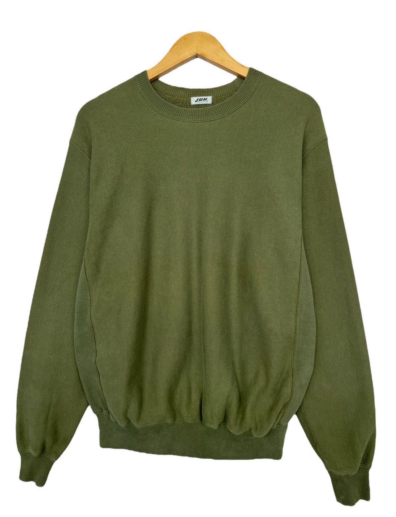 Japanese Brand × Jun Takahashi Vintage JUN MEN Embroidery Greeb Baggy Boxy Sweatshirt Size US M / EU 48-50 / 2 - 2 Thumbnail