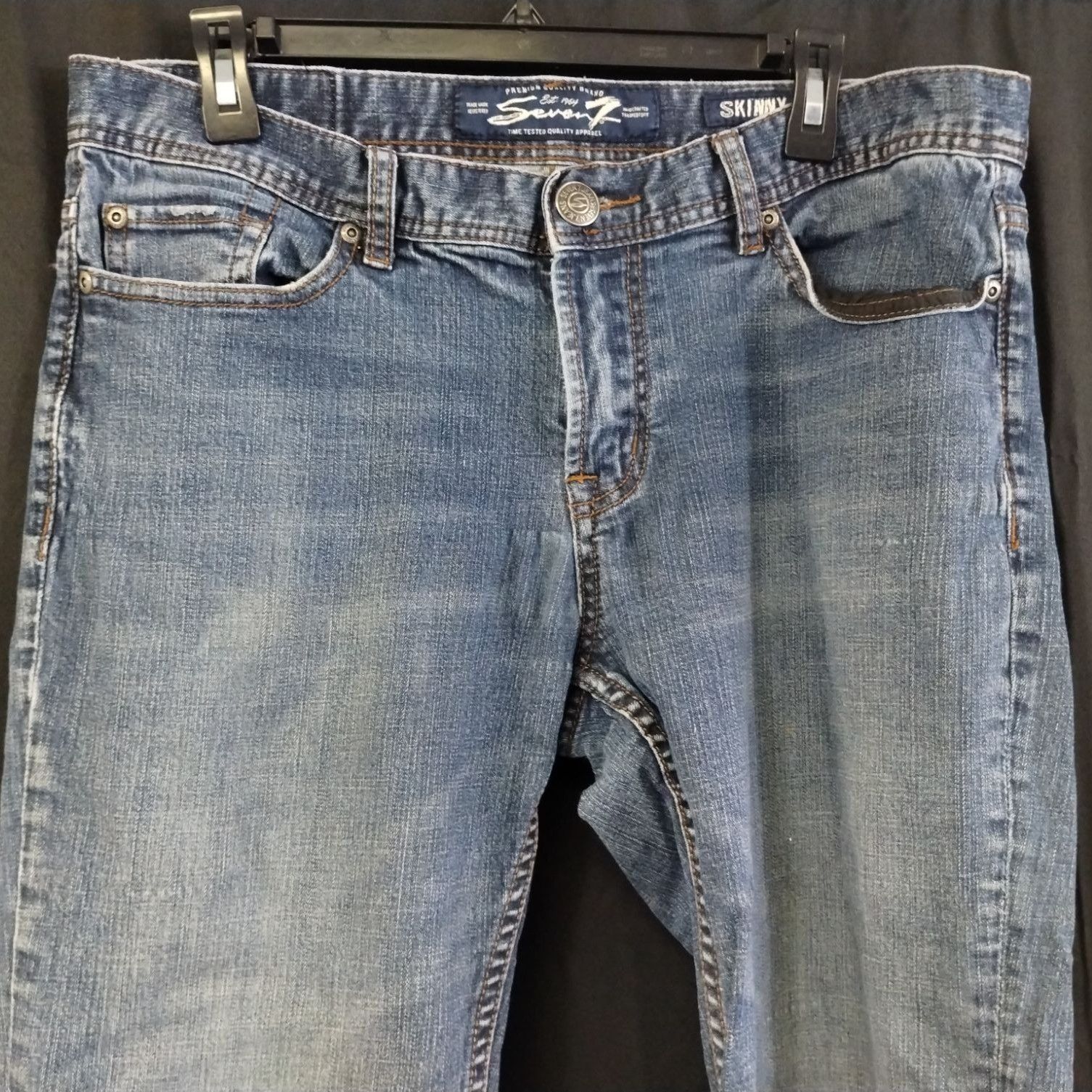 Seven 7 Seven7 Men's Blue Pants/Jeans/Skinny 34X34 SKU 4033 Size US 34 / EU 50 - 2 Thumbnail