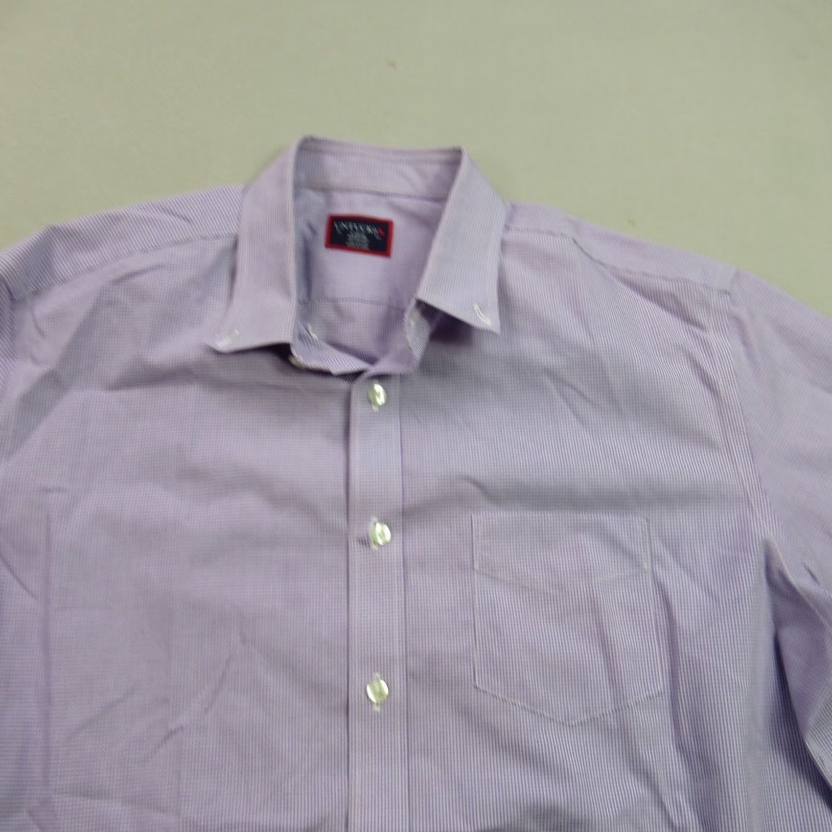 UNTUCKit UNTUCKit Mens Large Long Sleeve Button Front Casual Checks Purple Shirt Size US XXL / EU 58 / 5 - 2 Thumbnail