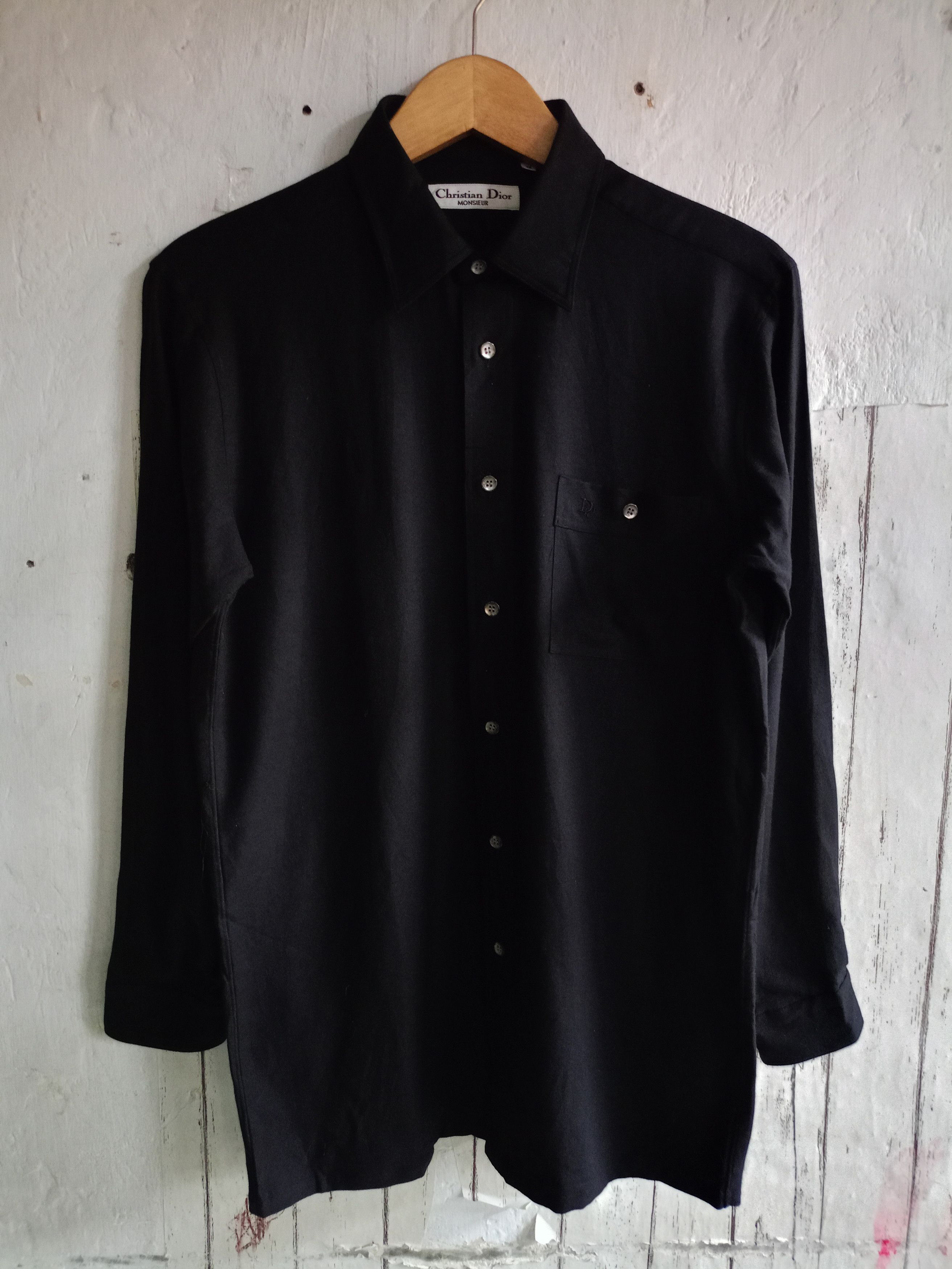 Christian Dior Monsieur × Dior Christian Dior Monsieur Black Button Shirts Size US M / EU 48-50 / 2 - 2 Thumbnail