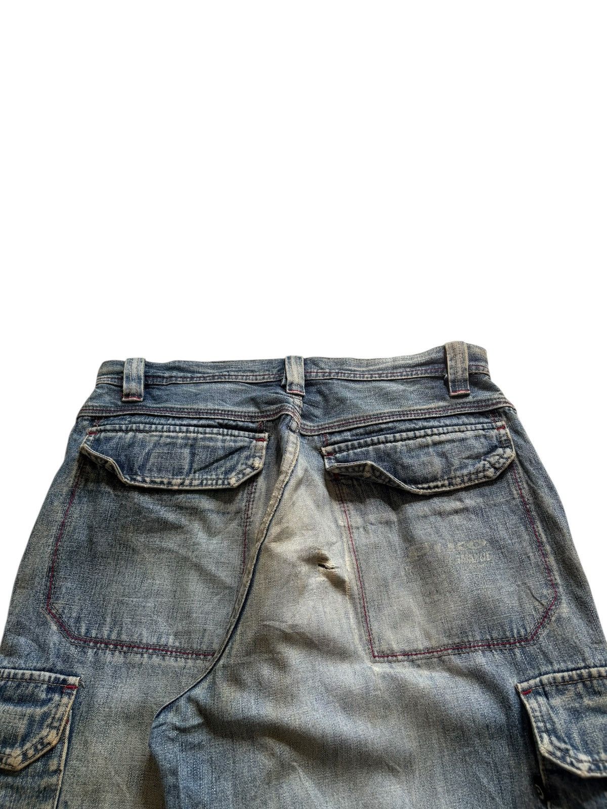 Japanese Brand Vintage Piko Cargo Mud Wash Baggy Wideleg Jeans Size US 30 / EU 46 - 9 Thumbnail