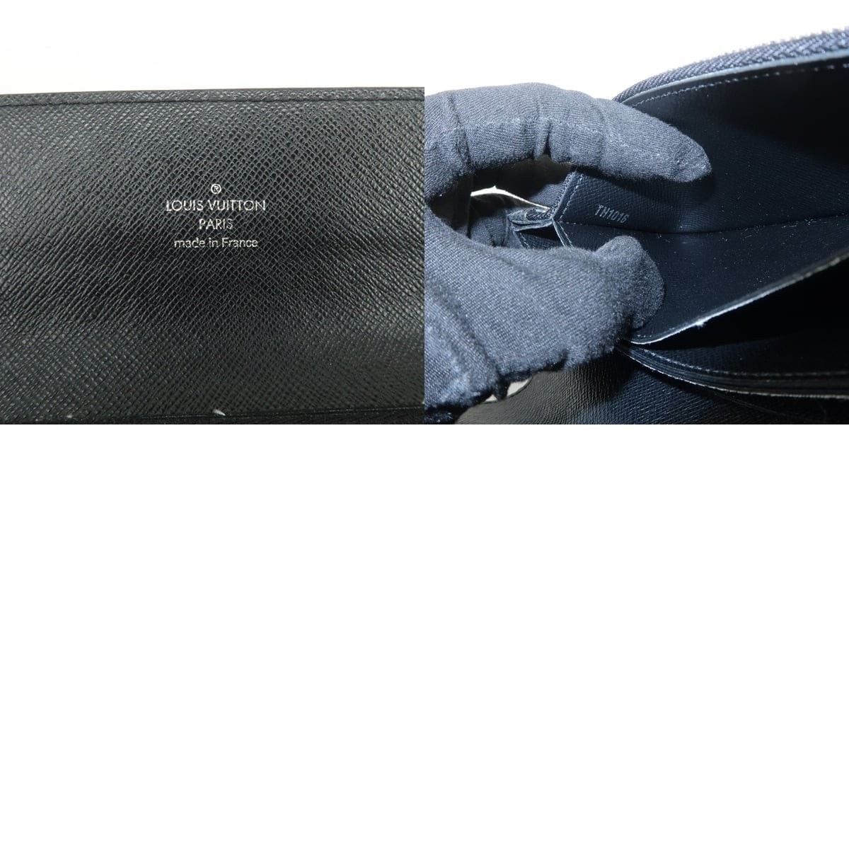 Louis Vuitton Louis Vuitton Taiga Portefeuille Accordion Wallet Black Size ONE SIZE - 8 Thumbnail