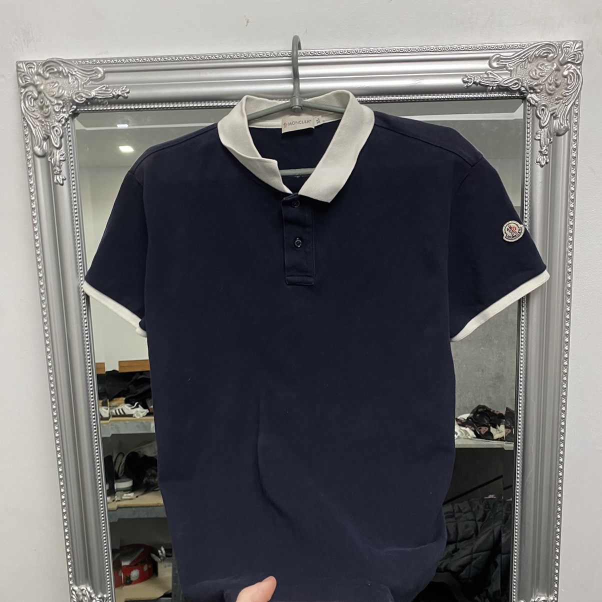 Moncler Moncler Polo Shirt Shoulders Logo Size US XL / EU 56 / 4 - 3 Thumbnail