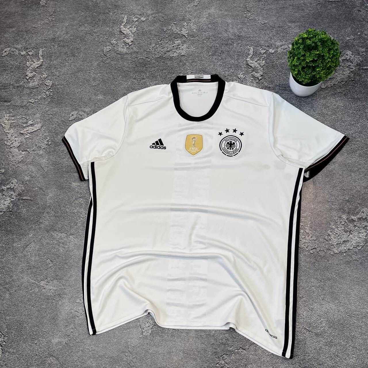 Adidas Vintage Adidas Germany Bundesteam Home 2015/2016 Football Size US XXL / EU 58 / 5 - 16 Thumbnail