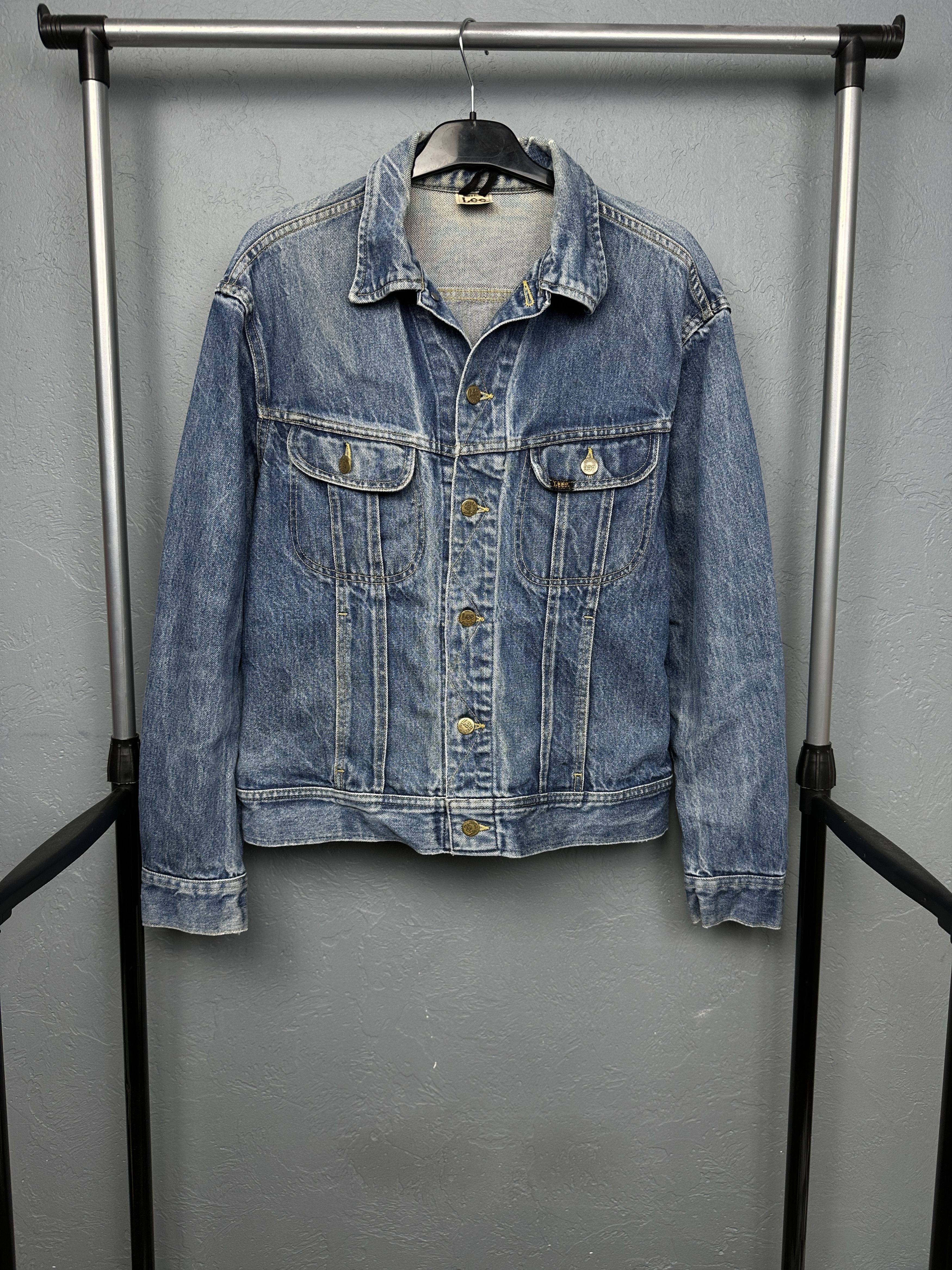 Lee Lee Rider 90s Vintage Mens Denim Jacket Size US M / EU 48-50 / 2 - 1 Thumbnail
