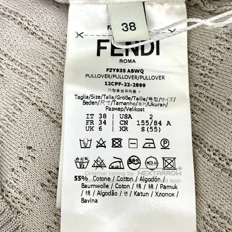 Fendi Fendi Men's Khaki Knitted Sweater Size S . Size US S / EU 44-46 / 1 - 6 Thumbnail