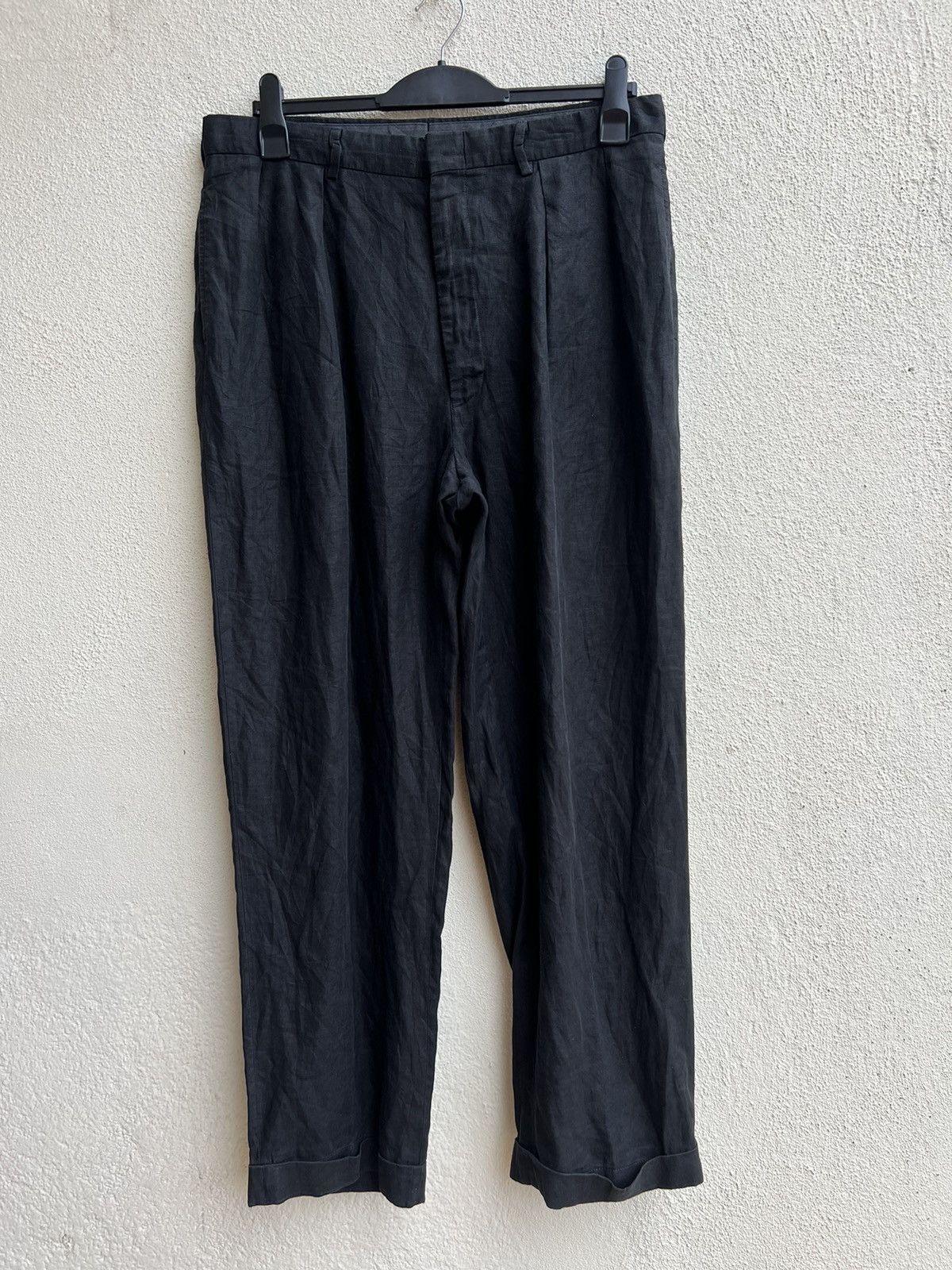 Polo Ralph Lauren × Ralph Lauren Vintage 90s Polo Ralph Lauren 100% Linen Trouser Pant Size US 35 - 23 Thumbnail