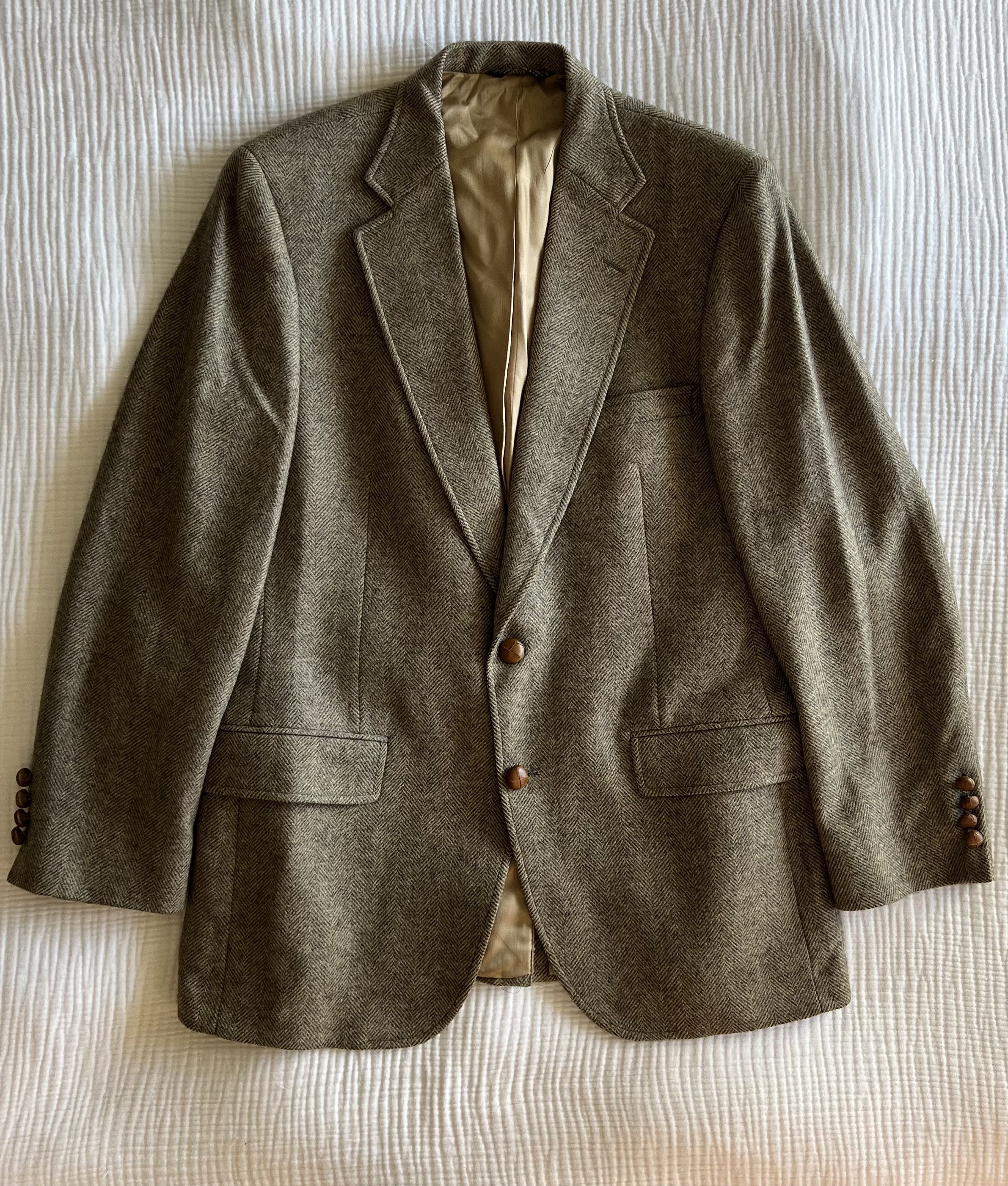 Vintage Racquet Wool Tweed Sport Coat