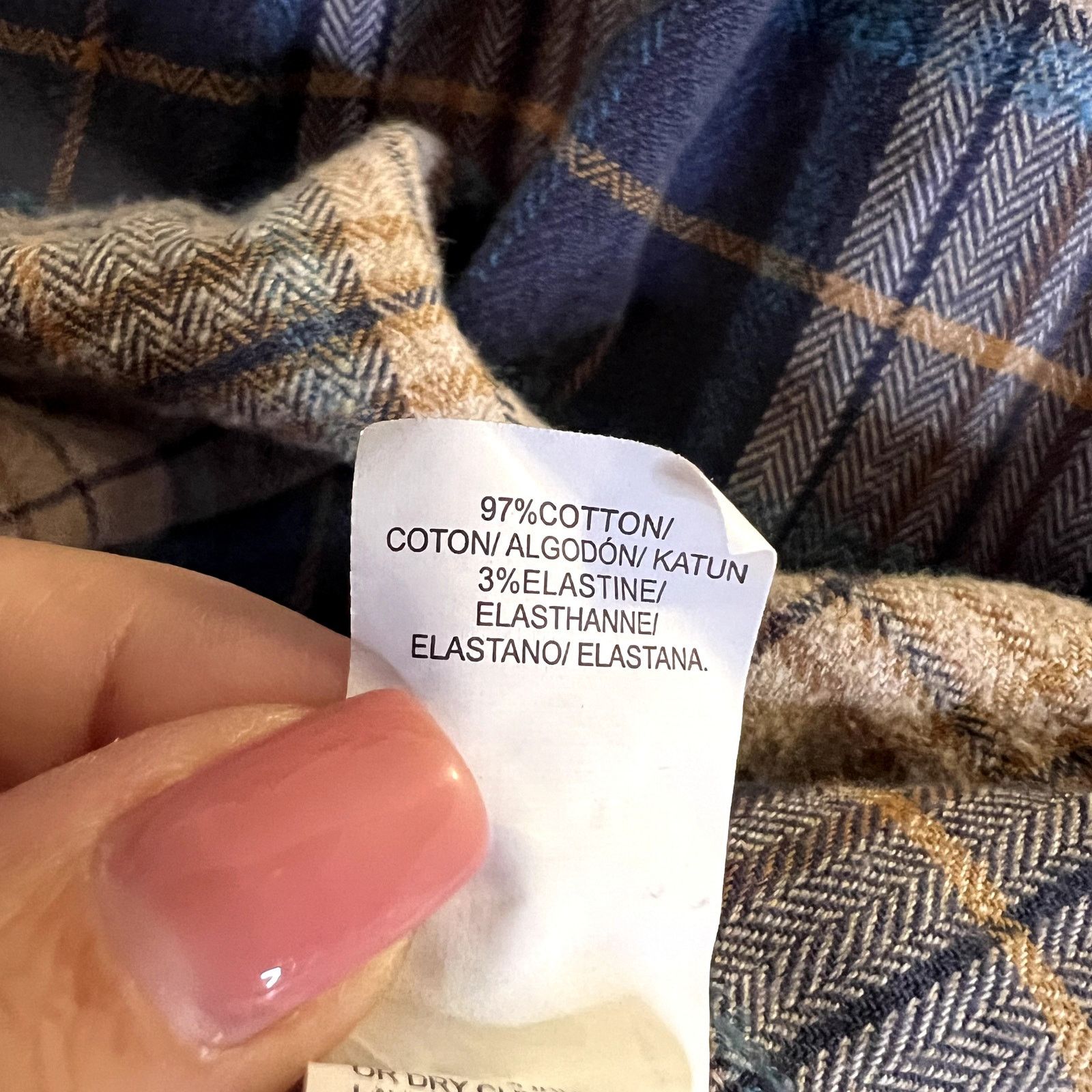 Lucky Brand Lucky Brand Plaid casual men's shirt blue beige size XXL Size US XXL / EU 58 / 5 - 3 Thumbnail
