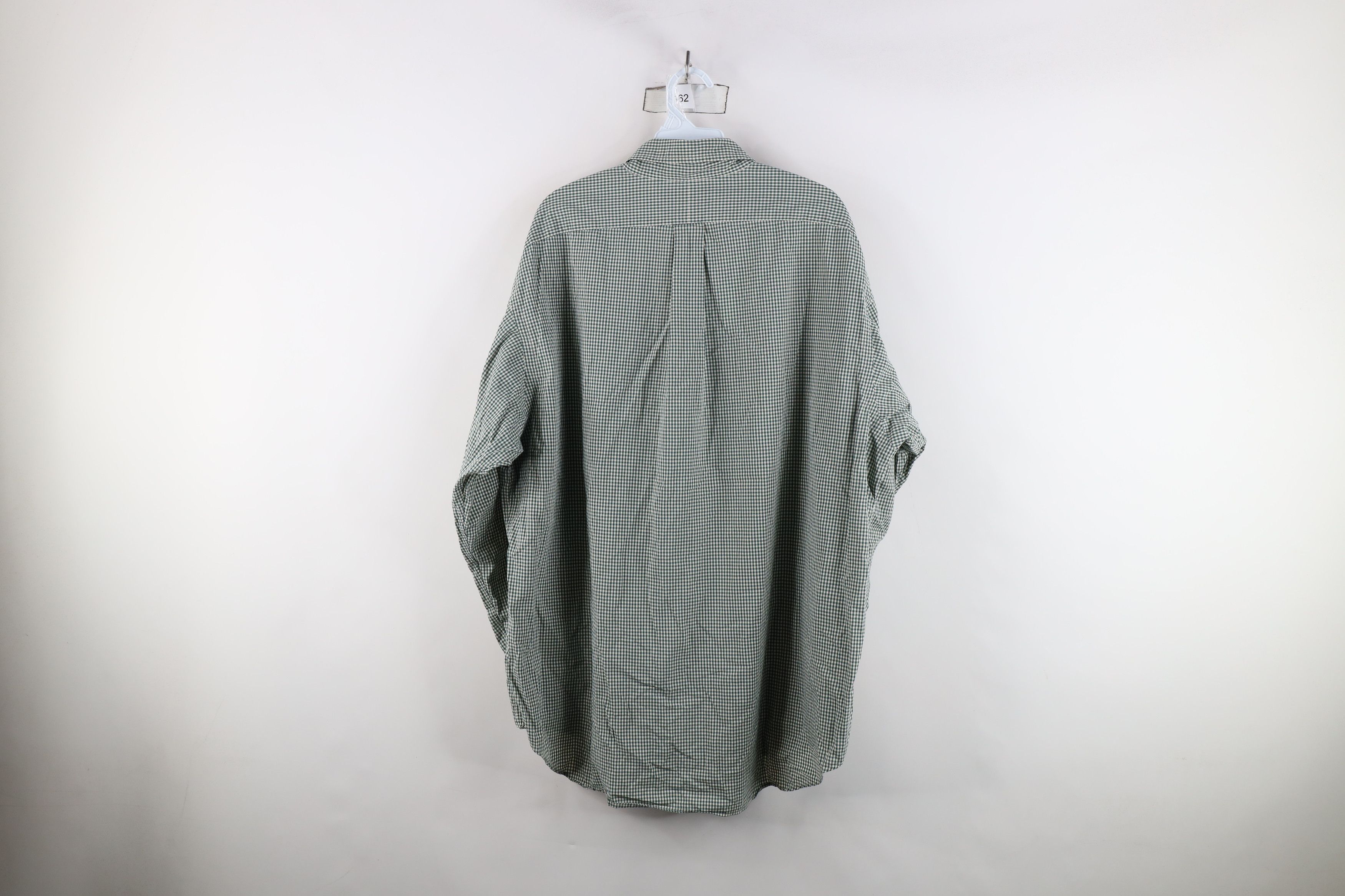 Ralph Lauren Vintage 90s Ralph Lauren Gingham Button Down Shirt Green Size US XL / EU 56 / 4 - 8 Thumbnail