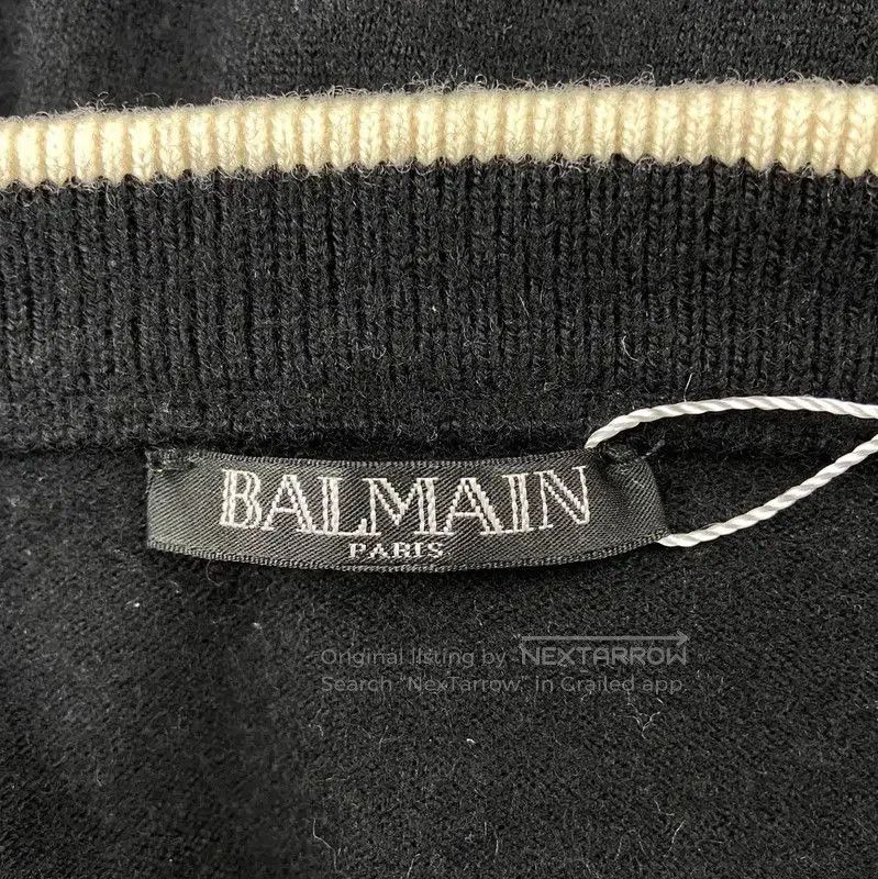 Balmain Balmain Women's Black Wool Sweatshirt . Size XL / US 12-14 / IT 48-50 - 4 Thumbnail