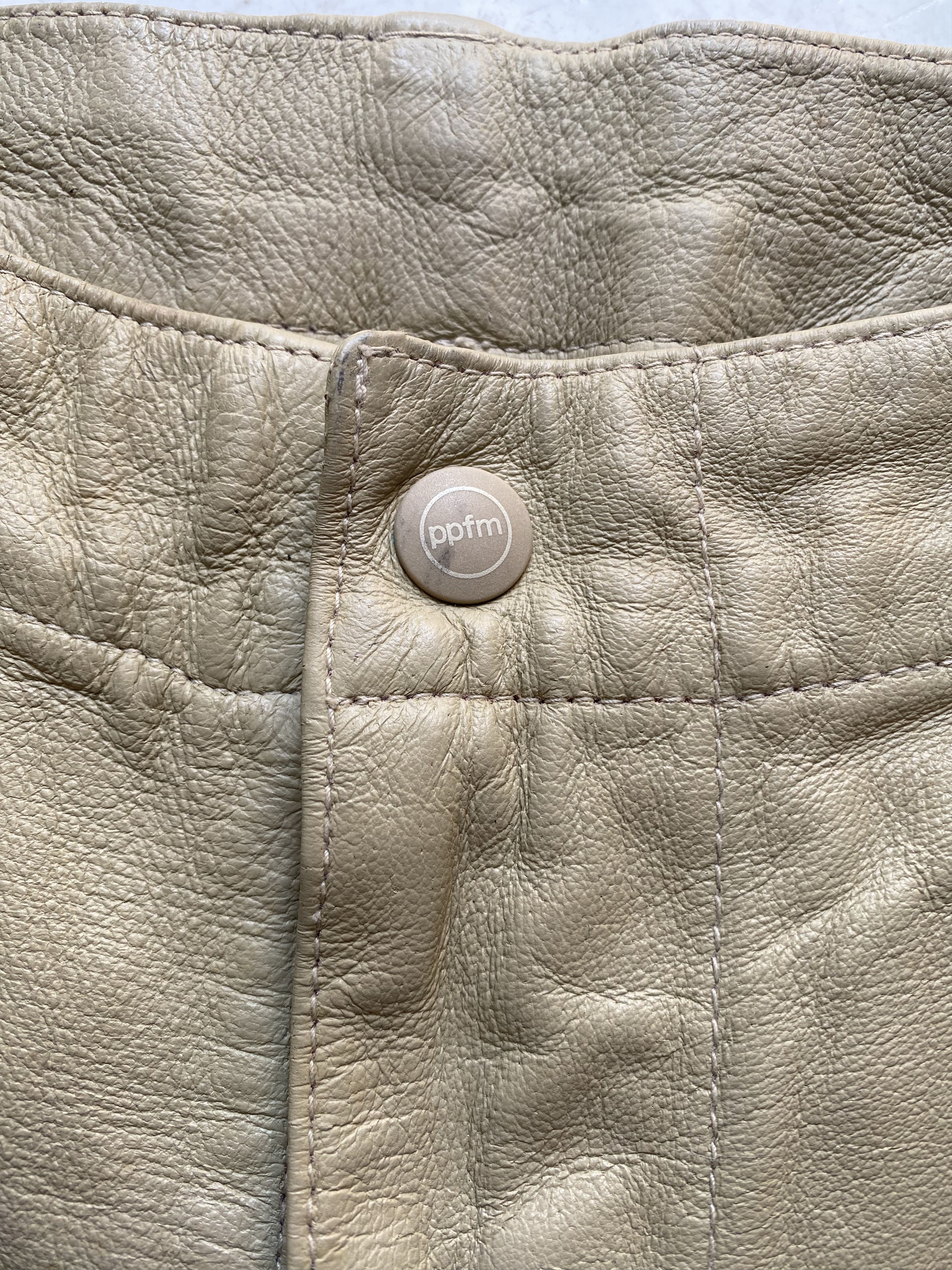 Japanese Brand × PPFM PPFM Leather Short Vtg Size US 30 / EU 46 - 6 Thumbnail