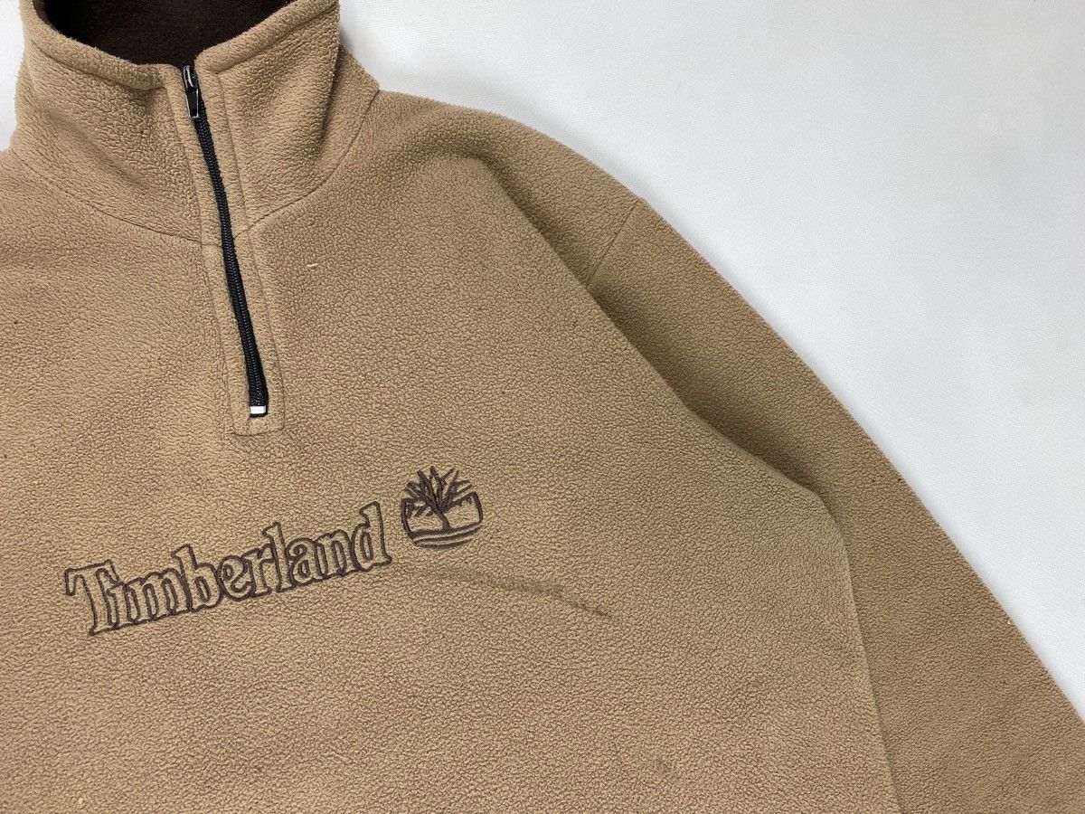 Timberland Timberland Fleece Jacket Trashed Big Embroidered Big Logo Size US L / EU 52-54 / 3 - 10 Thumbnail