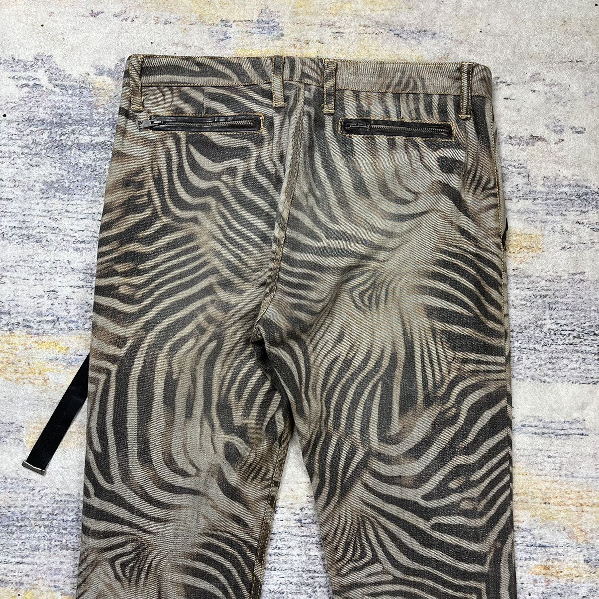Hysteric Glamour × Tom Rebl Tom Rebl Zebra print denim pants Size US 33 - 11 Thumbnail