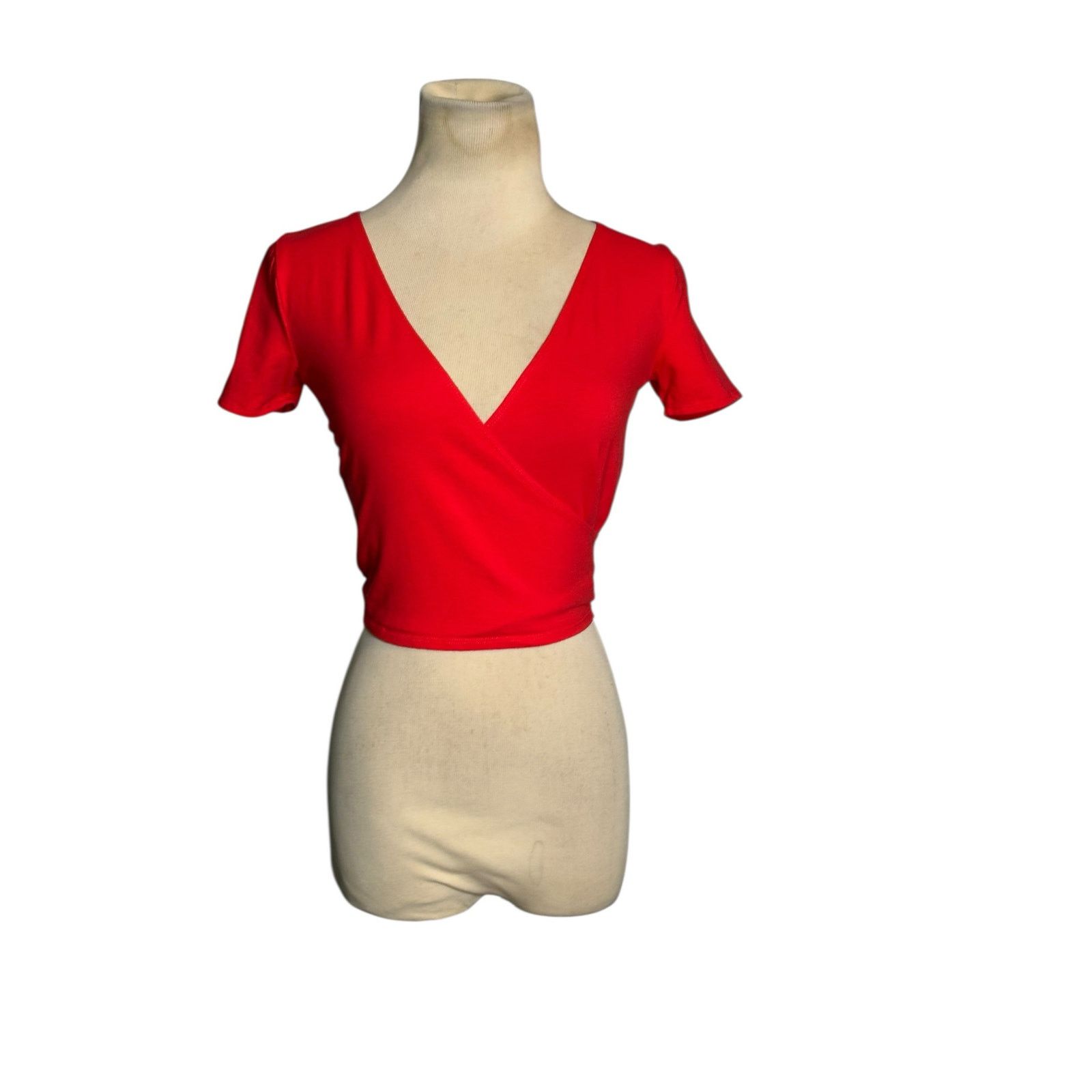Hollister Hollister red short sleeves wrap top size XS Size XS / US 0-2 / IT 36-38 - 16 Thumbnail