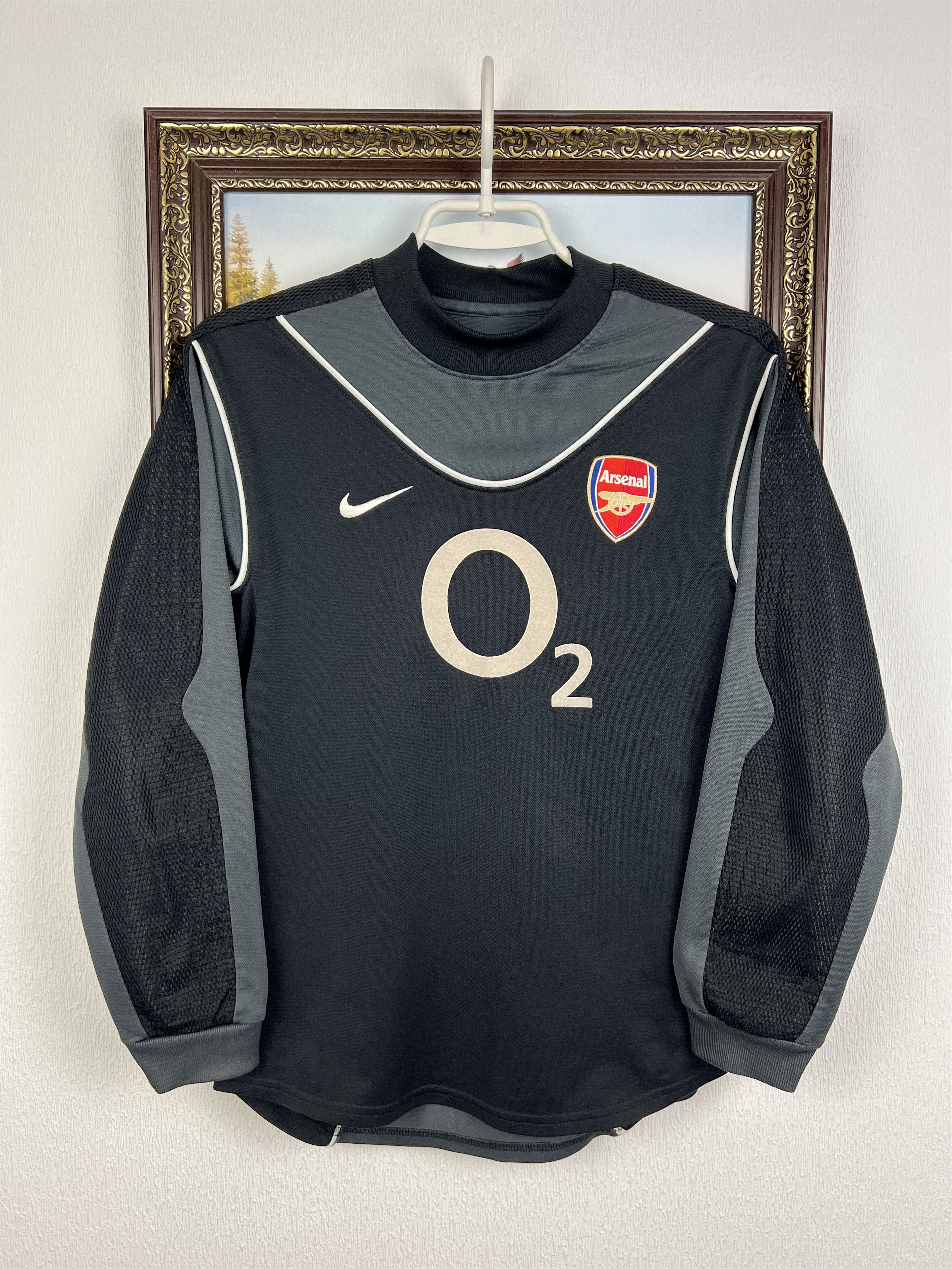 Nike Arsenal Goalkeeper shirt Soccer #1 Lehmann Jersey Sz Boys M Size US XXS / EU 40 - 2 Thumbnail