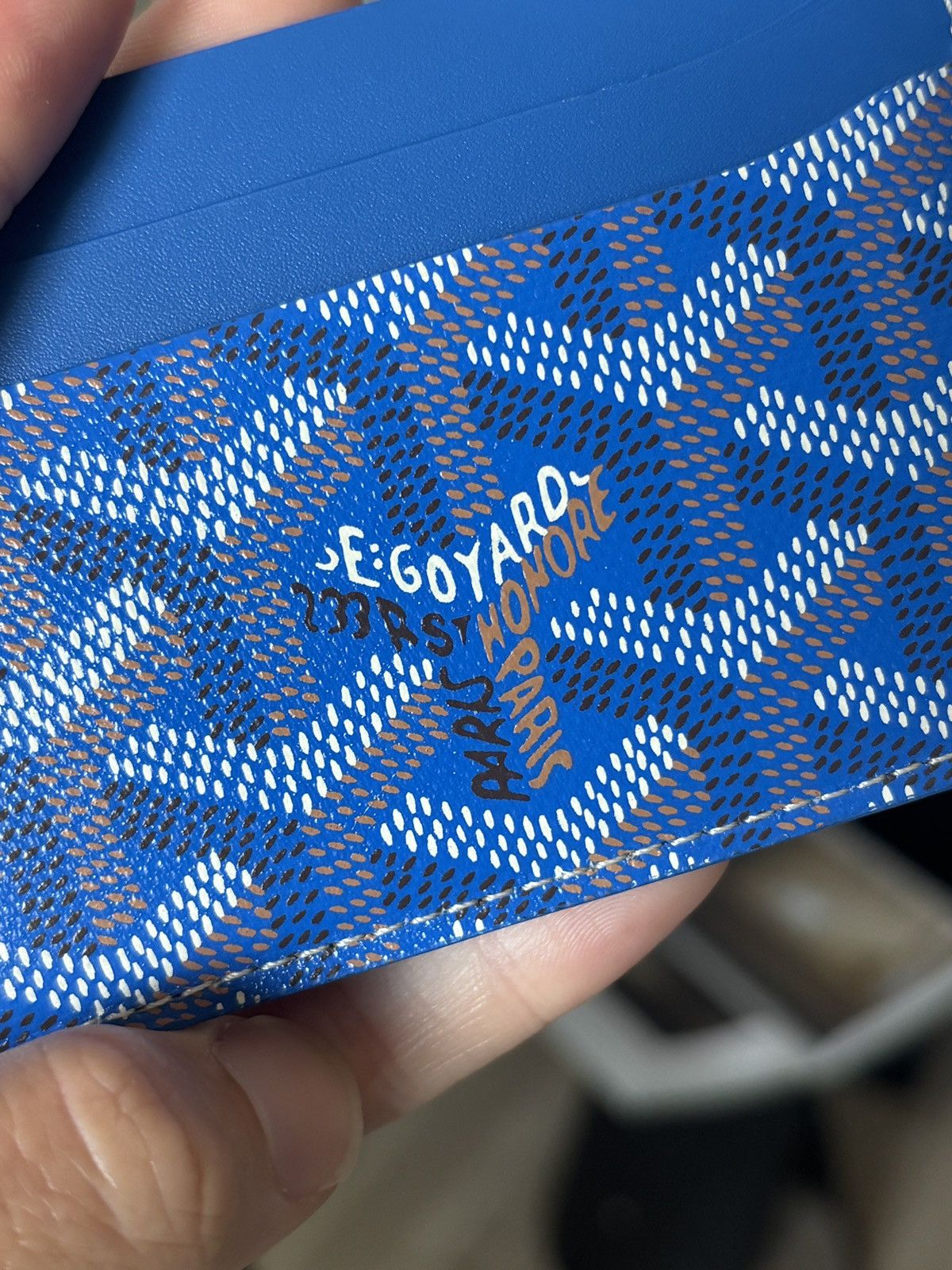 Goyard GOYARD | BLUE SULPICE CARDHOLDER WALLET Size ONE SIZE - 8 Thumbnail