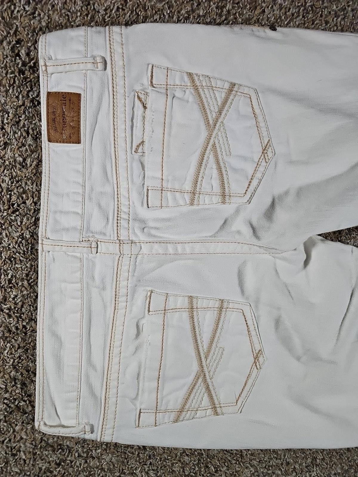 Aeropostale Aeropostale 9/10 White Denim Pants Size 32" / US 10 / IT 46 - 6 Thumbnail