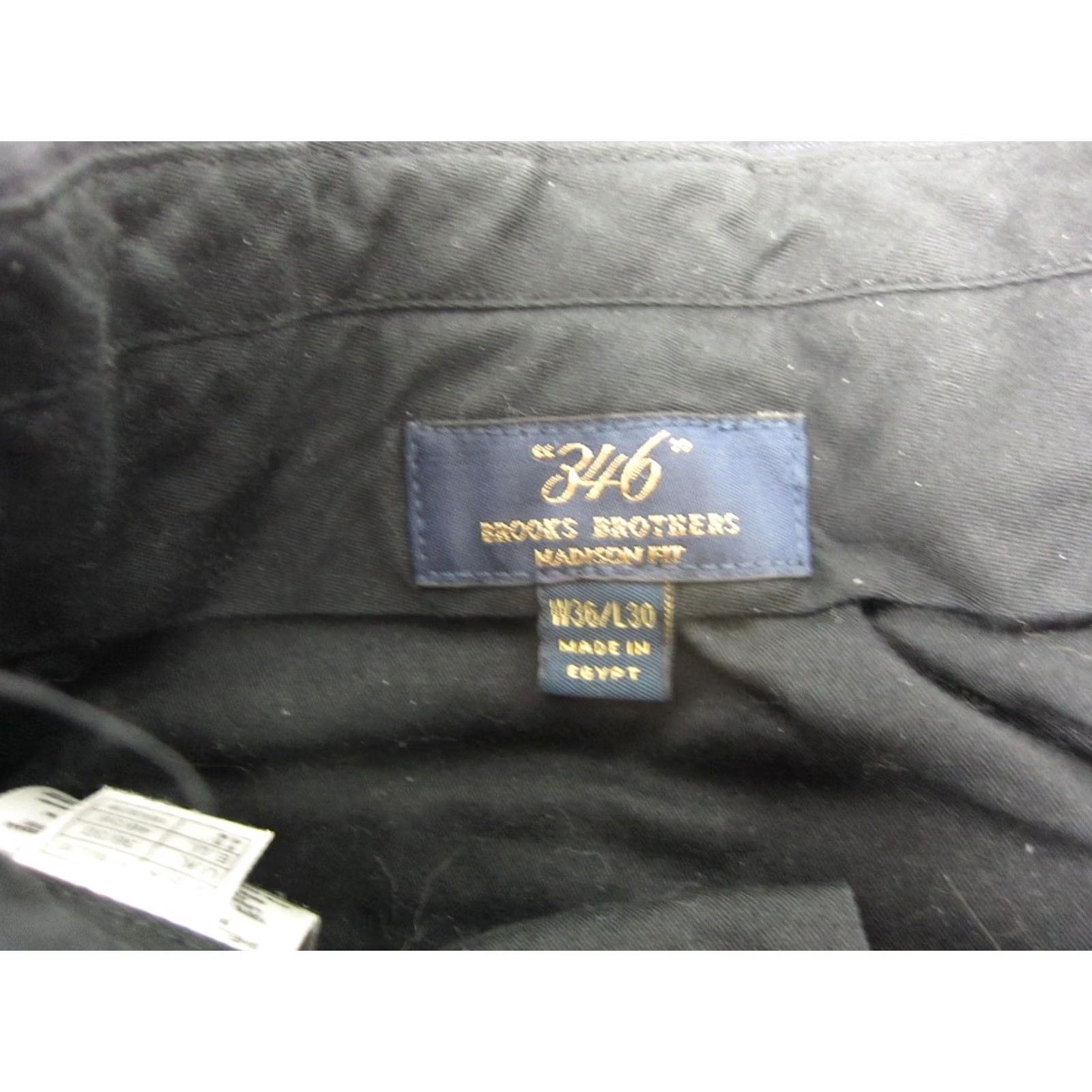 Brooks Brothers Brooks Brothers Pants Mens W36 L30 Black 346 Madison Fit 100% Wool Dress Formal Size US 36 / EU 52 - 6 Thumbnail