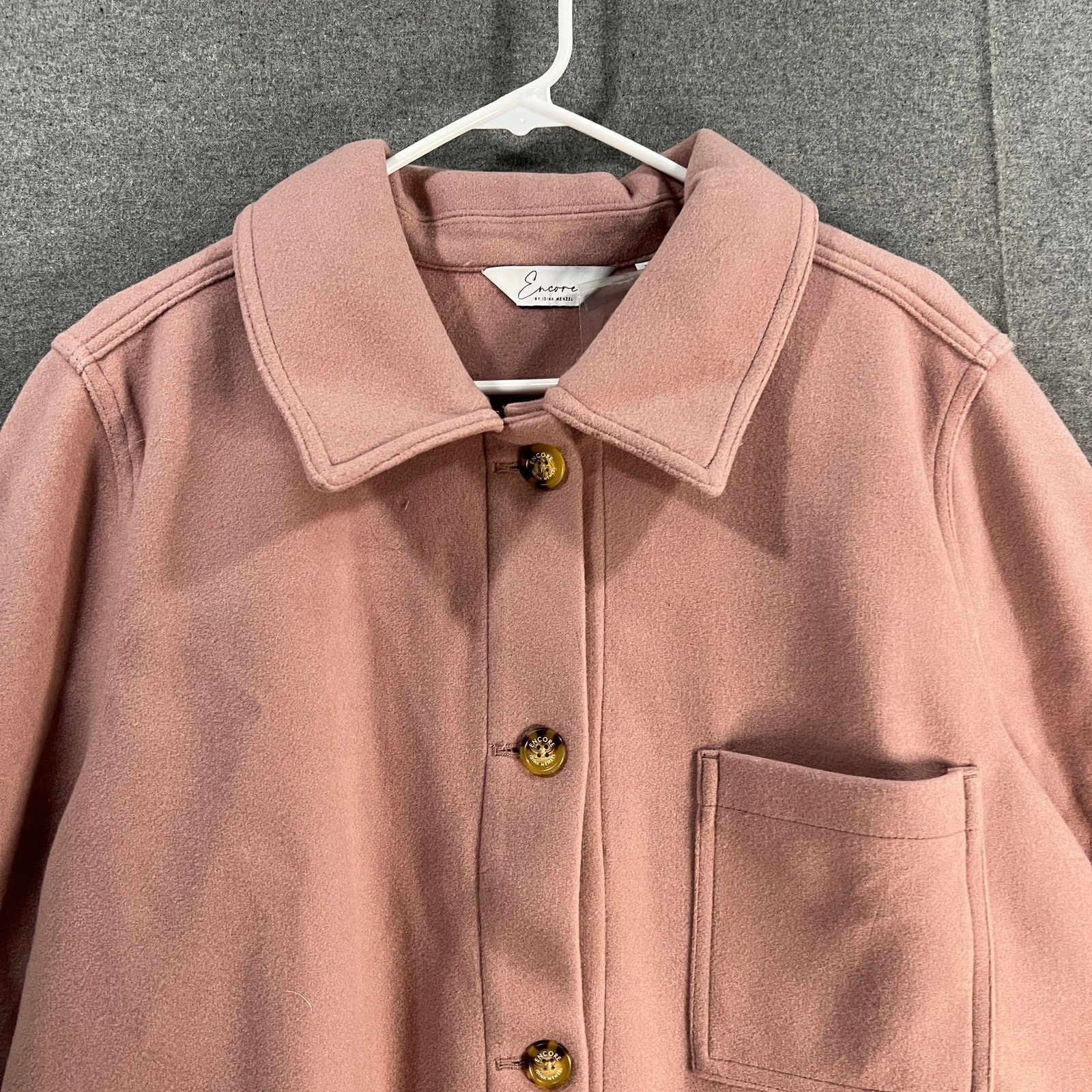 Other Encore by Idina Menzel Brushed Doubleface Shirt Jacket Size XL / US 12-14 / IT 48-50 - 13 Thumbnail
