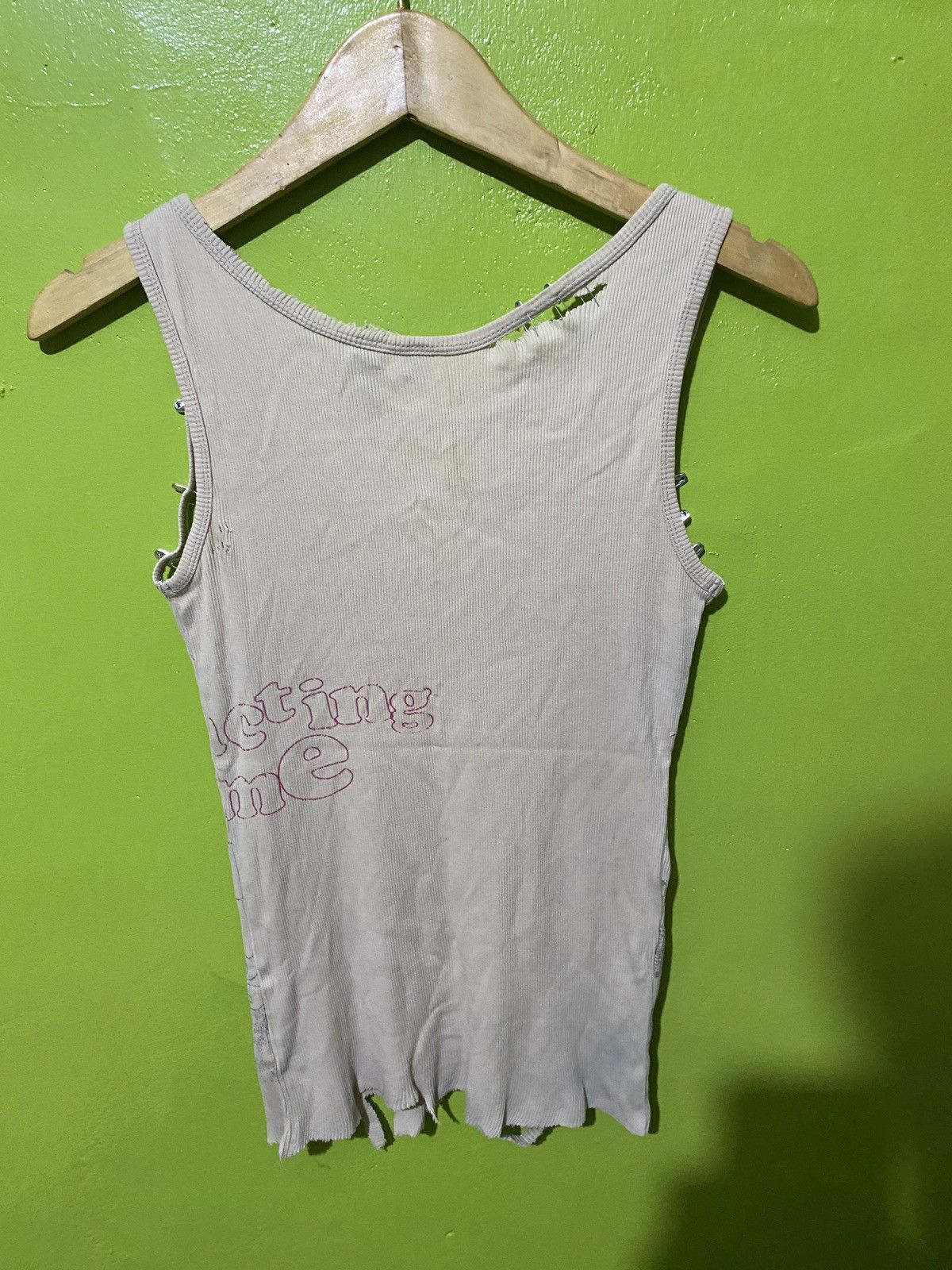 KMRii Wops💥TANKTOP UNIQLO JAPANESE BALMAIN STYLE ❤️‍🔥 Size S / US 4 / IT 40 - 2 Thumbnail