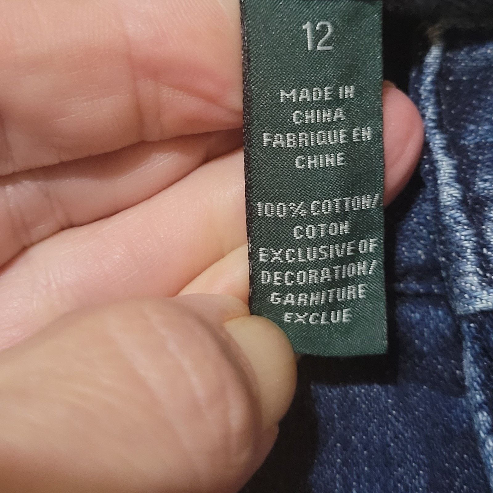 Lauren Ralph Lauren Lauren Ralph Lauren Blue Classic Straight Embezzled •12 Size 34" / US 12 / IT 48 - 6 Thumbnail